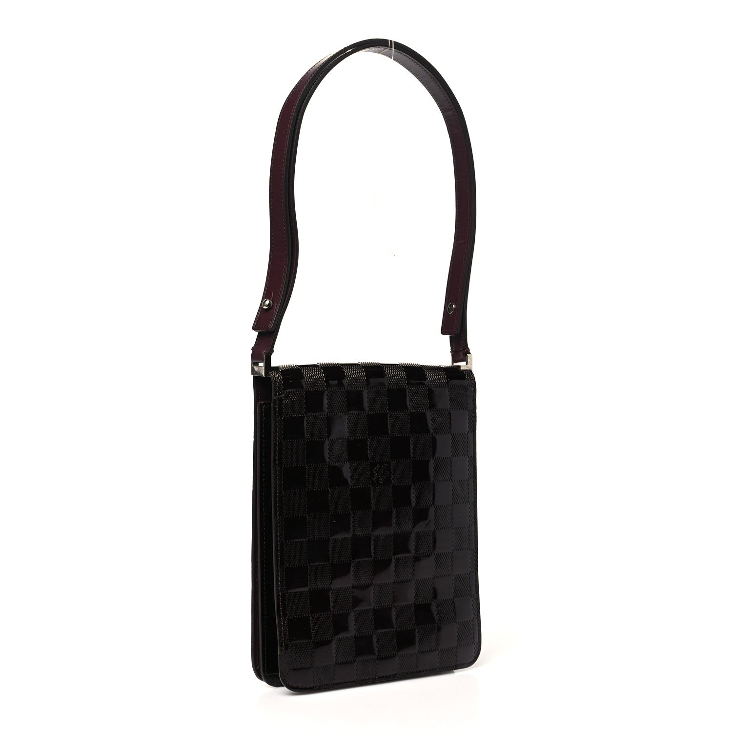 Damier Vernis Club Bag Carmine
