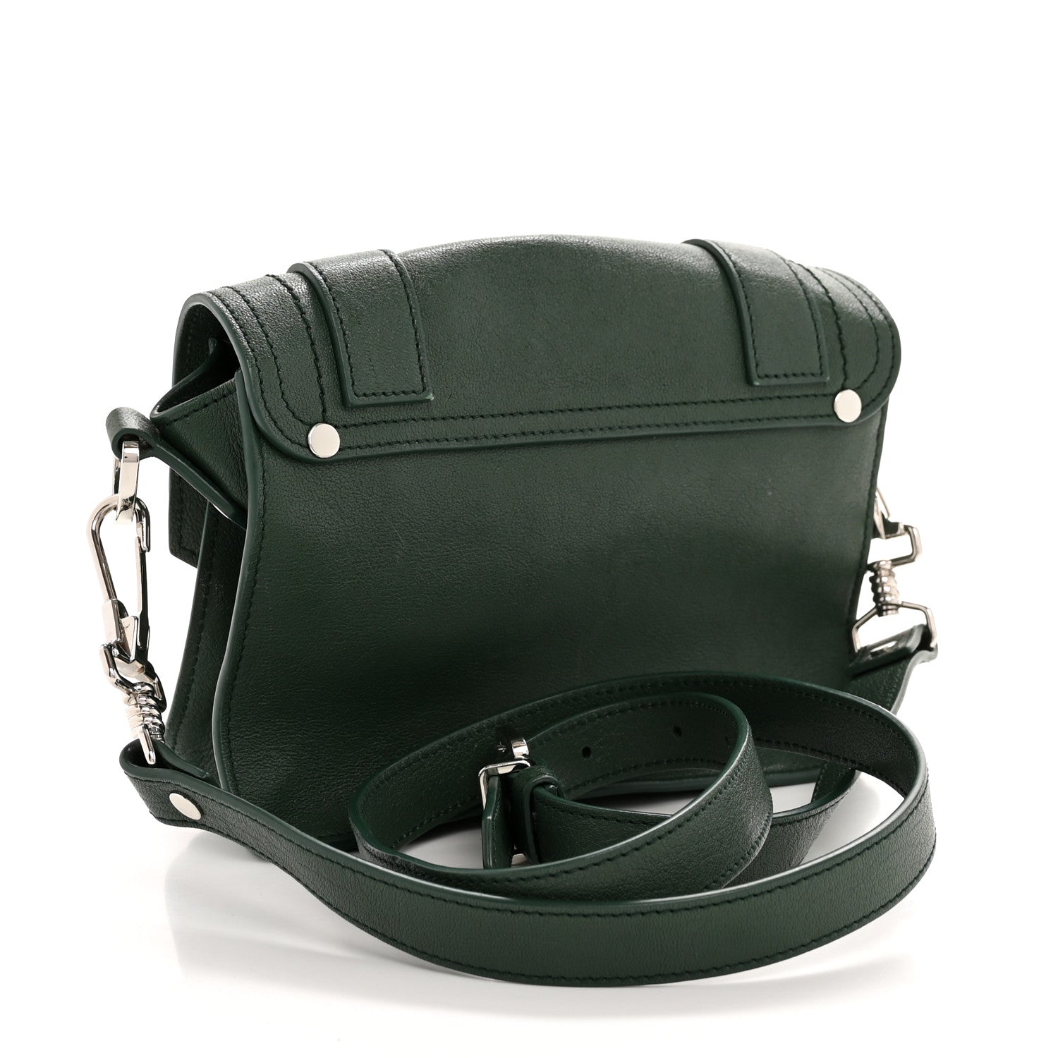 Lambskin Mini PS1 Satchel Forest Green