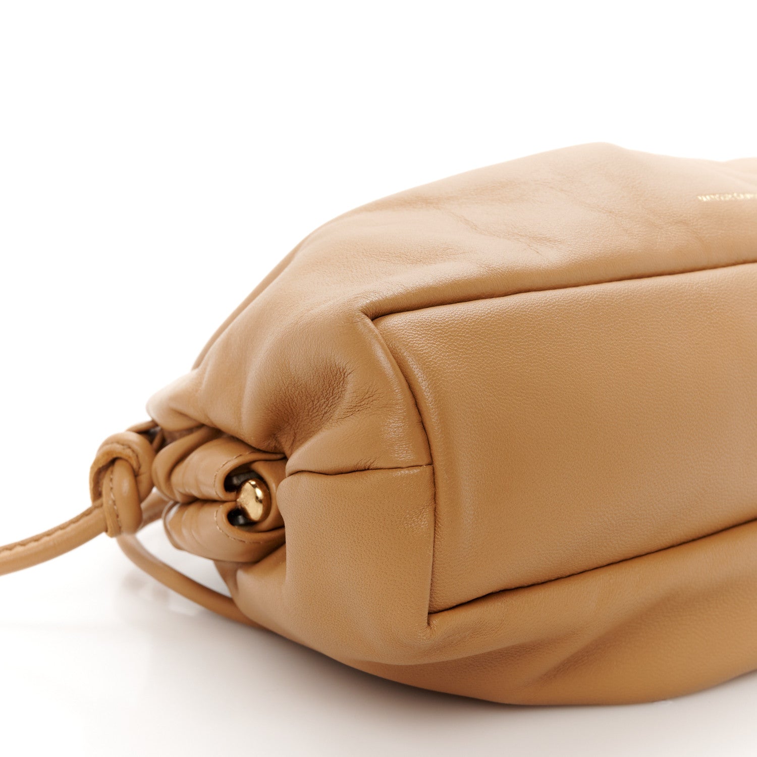Lambskin Cloud Mini Clutch Caramel