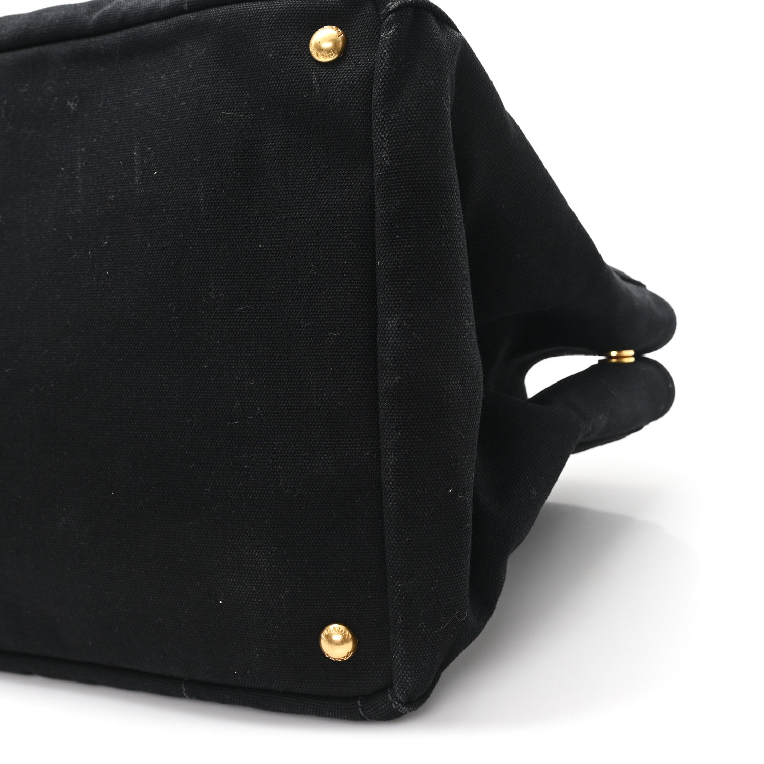 Denim Crystal Studded Canapa Tote Black