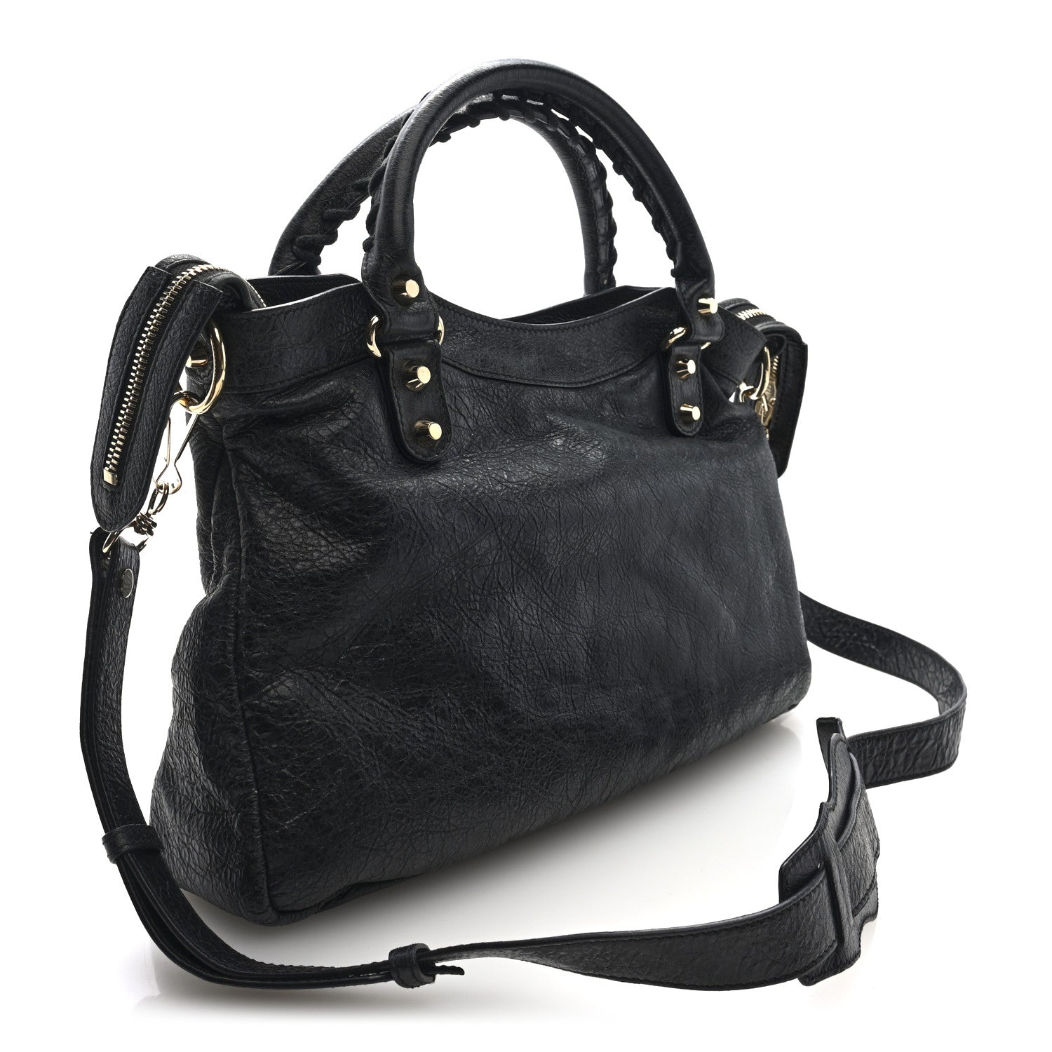 Agneau Classic Gold Hardware Town Black