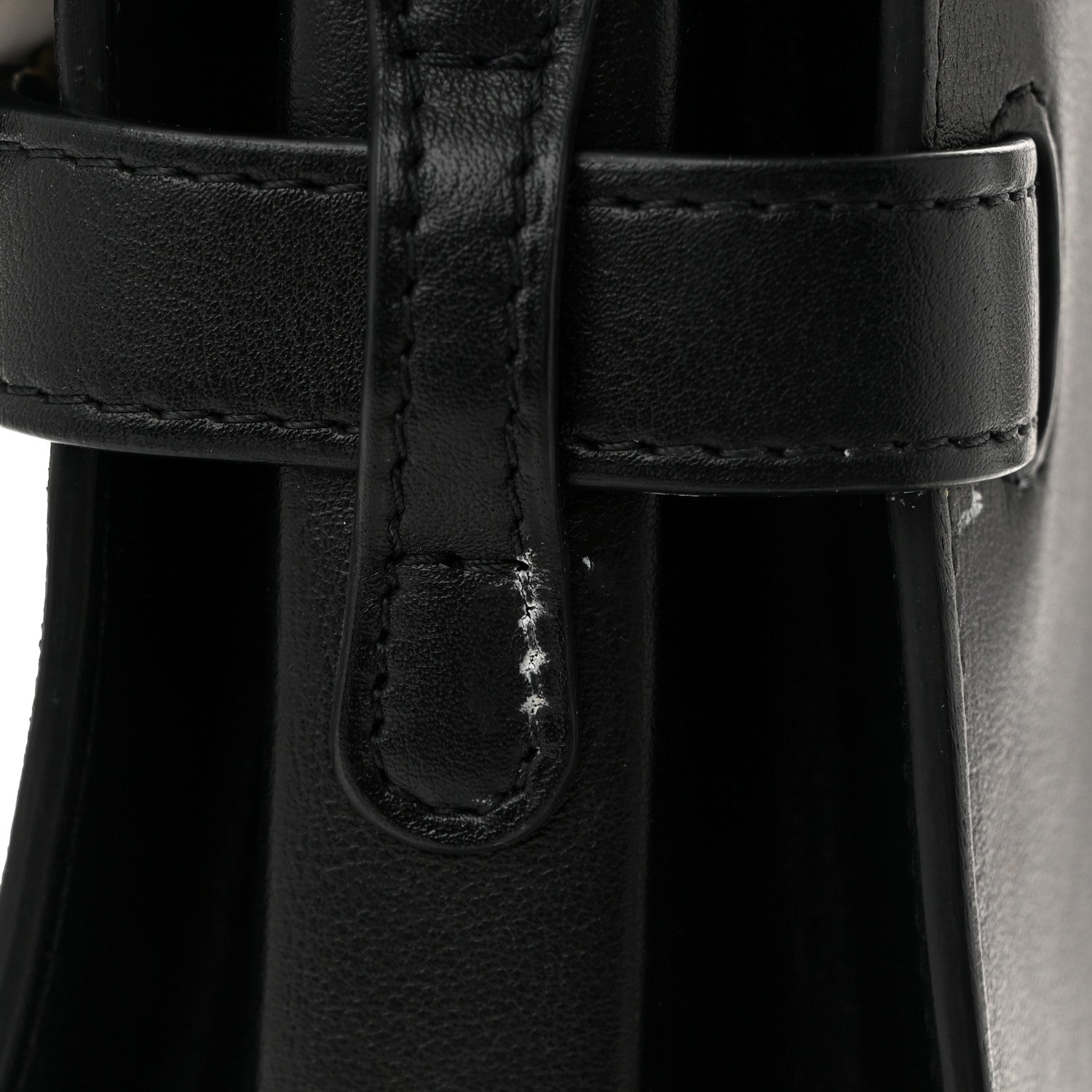 Calfskin MM Tempete Satchel Black