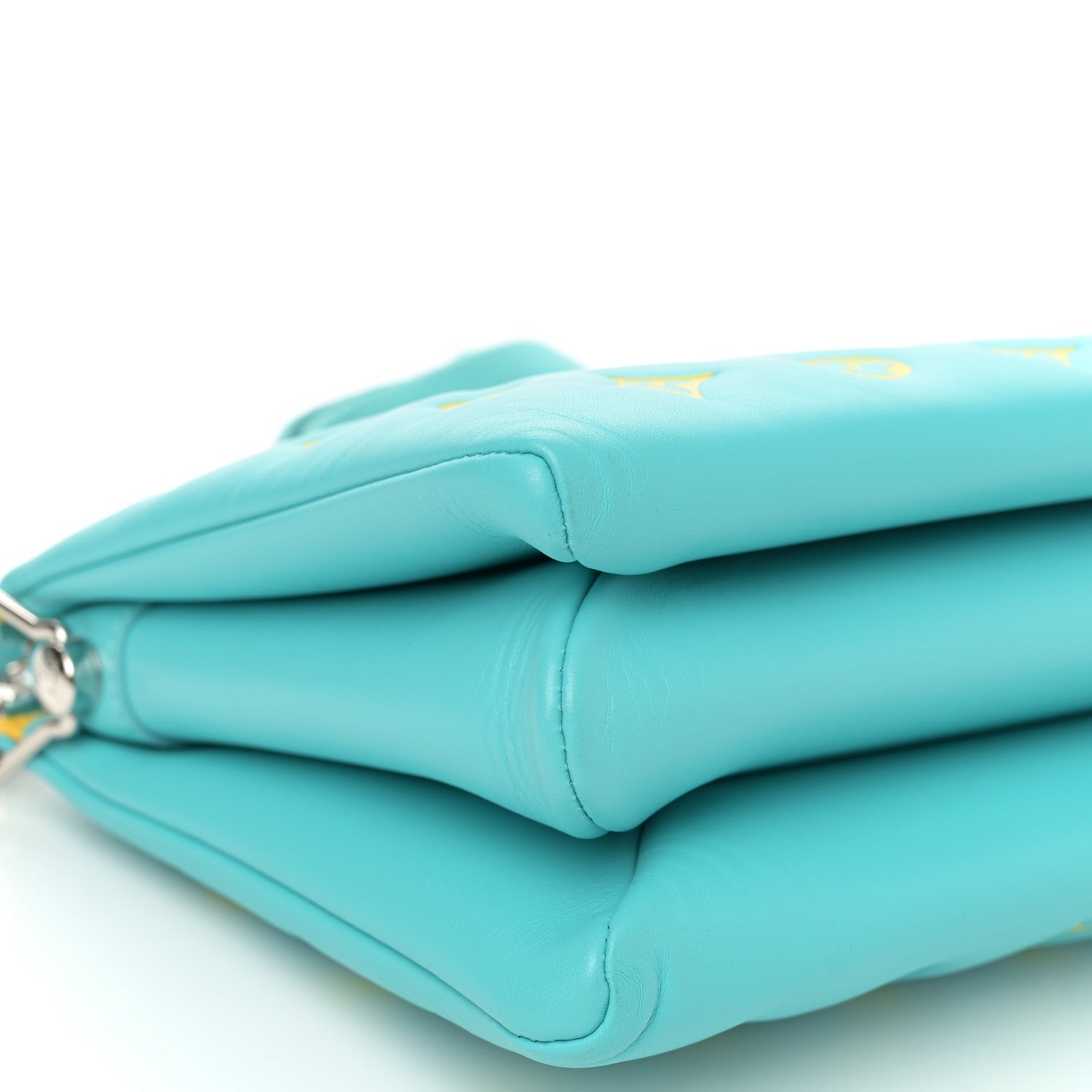 Lambskin Embossed Monogram Vuittamins Coussin PM Menthe Jaune