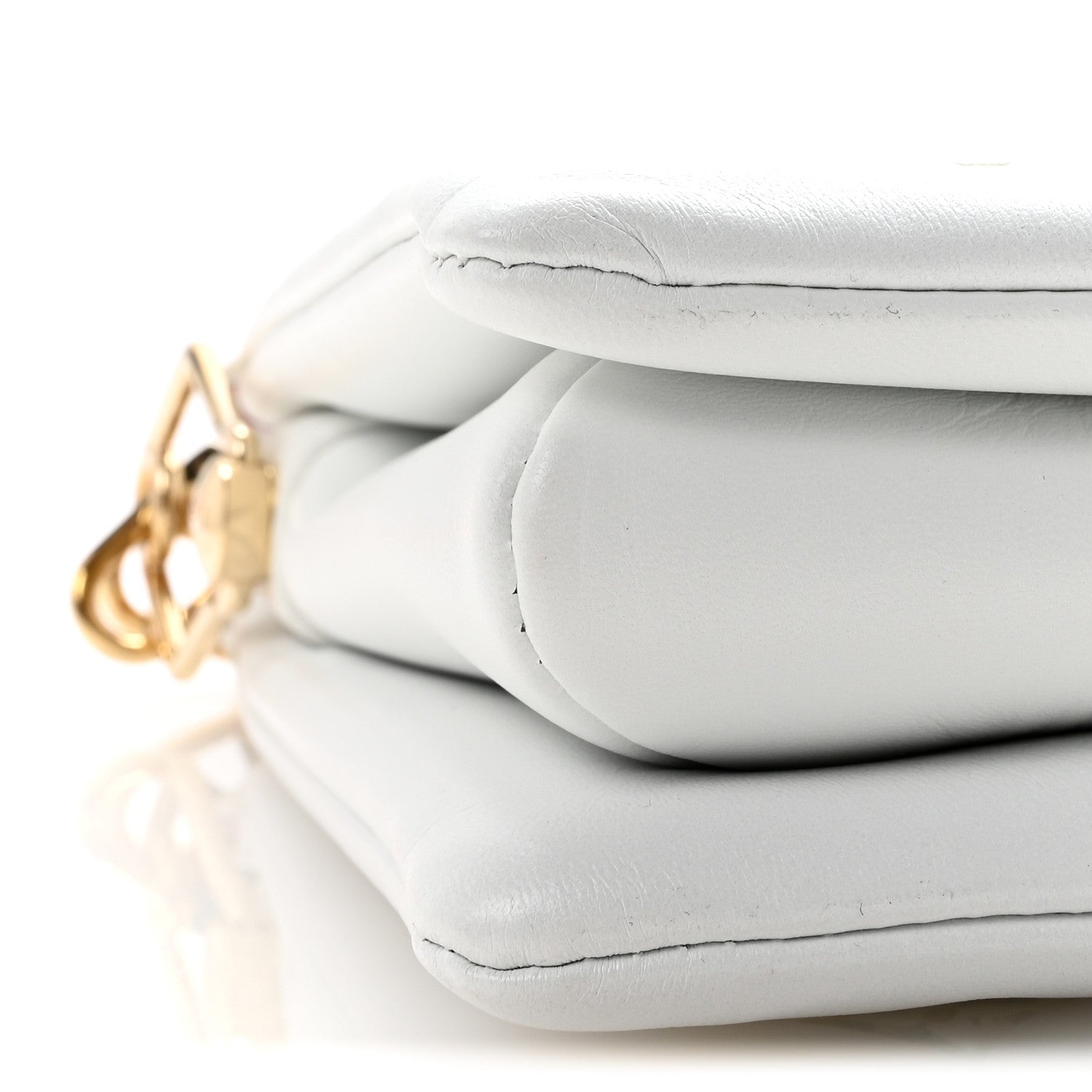 Lambskin Embossed Monogram LV Garden Coussin PM Cream