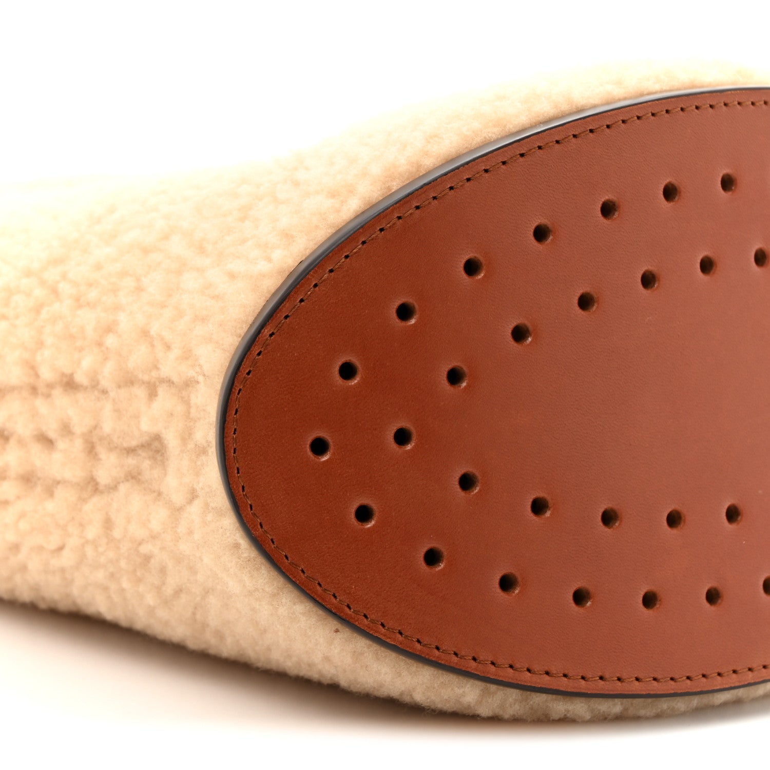 Teddy Calfskin Mini Pin Daily Surpique Bucket Natural