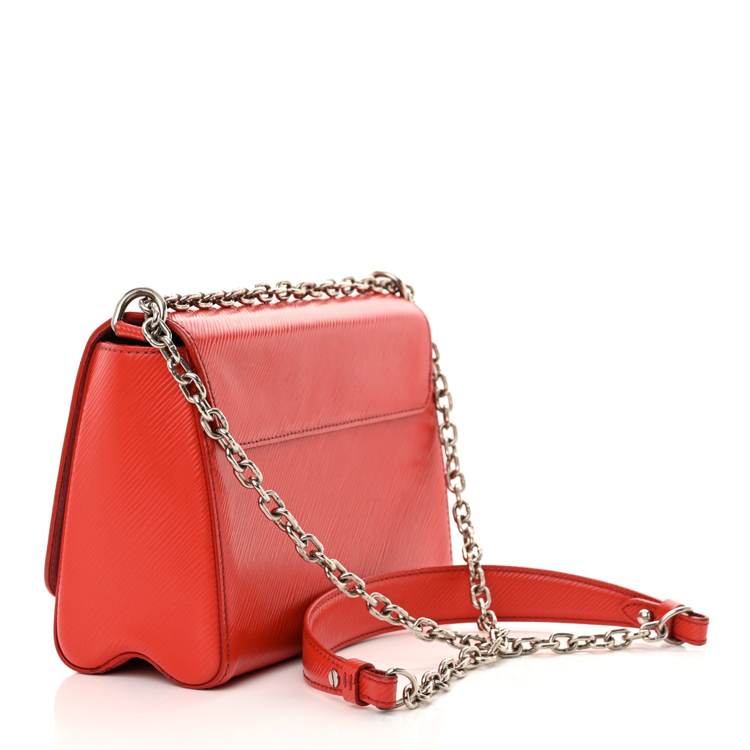 Epi Twist Shoulder Bag MM Coquelicot