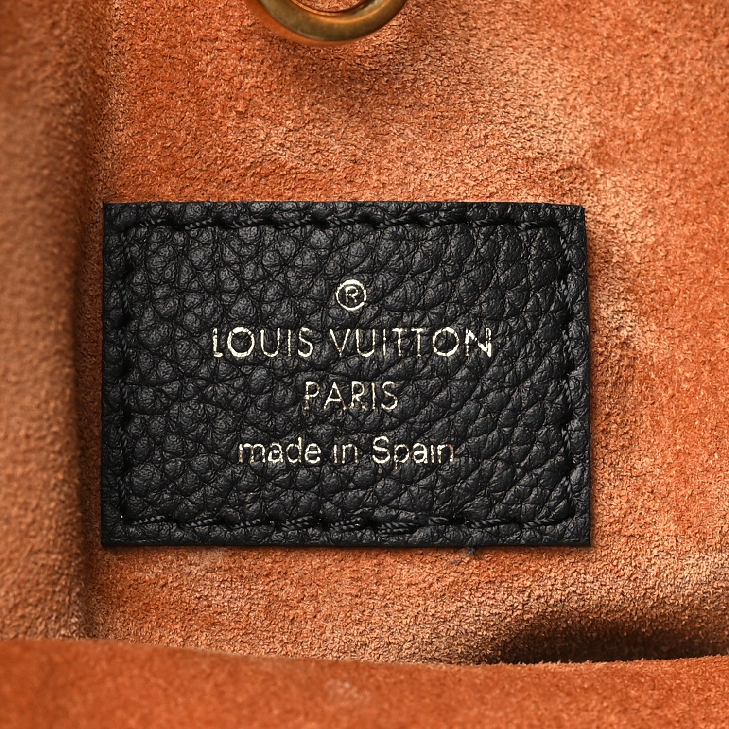 Grained Calfskin Low Key Hobo PM Black