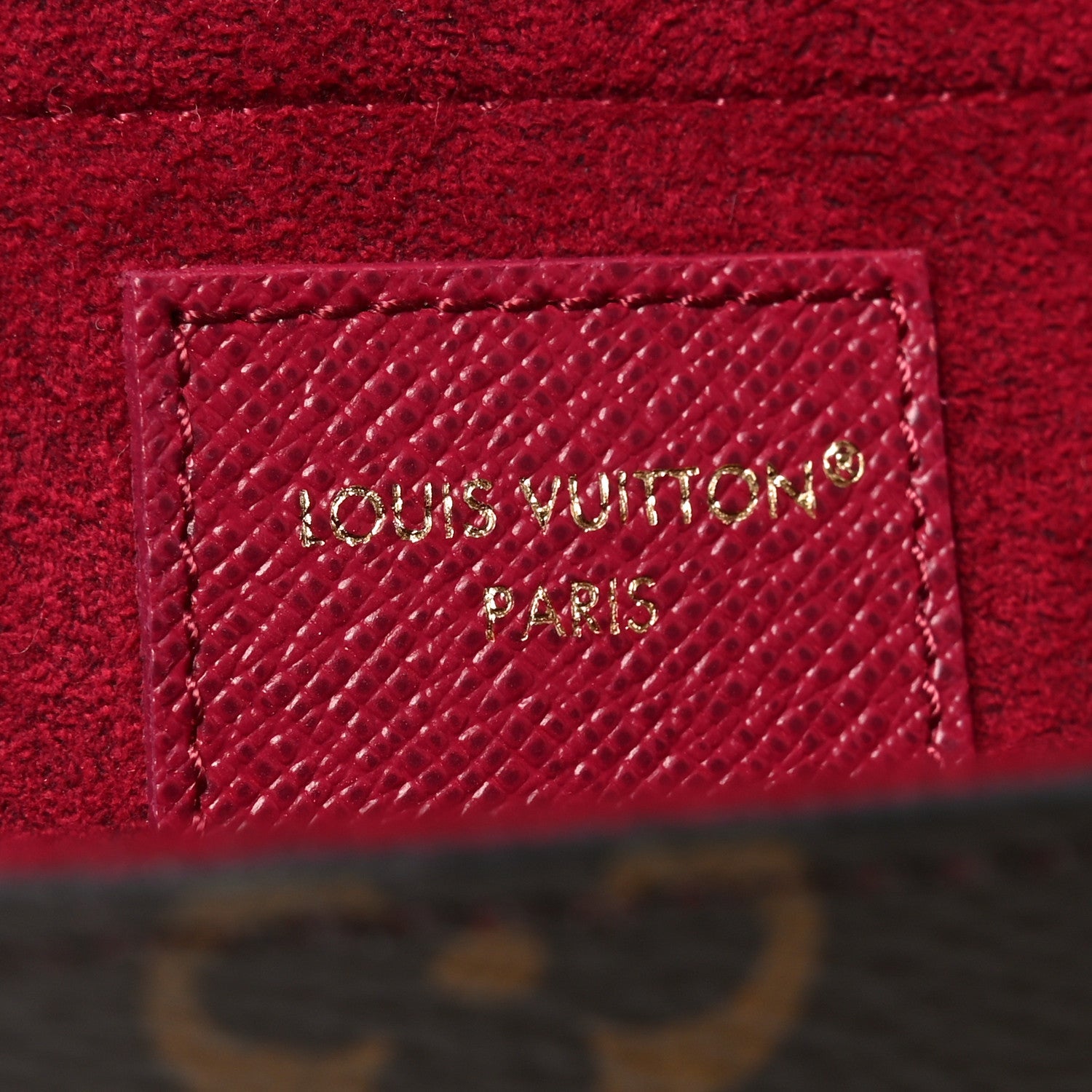 Monogram Pochette Felicie Chain Wallet Fuchsia