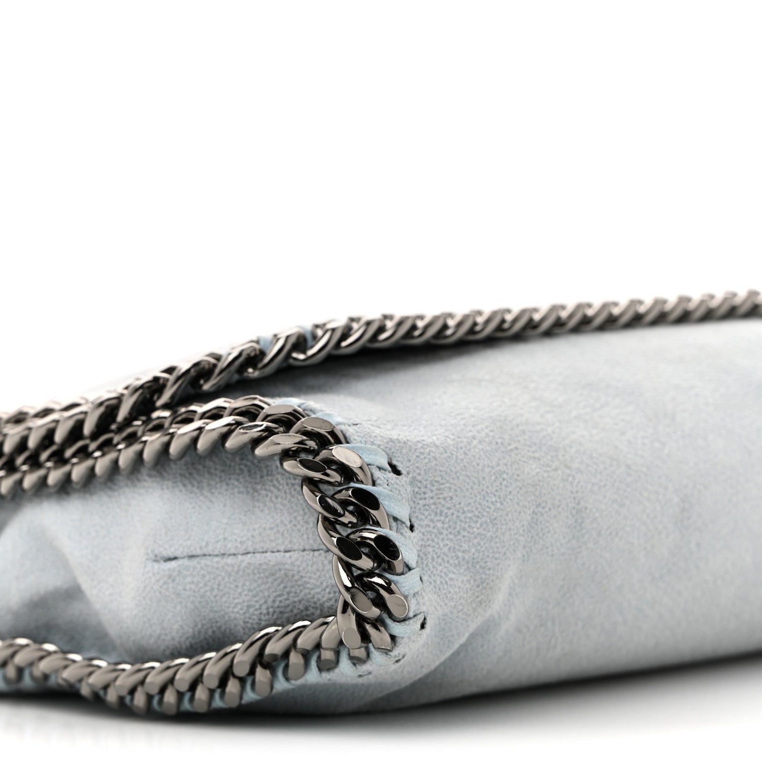 Shaggy Deer Falabella Crossbody Clutch Ice Blue