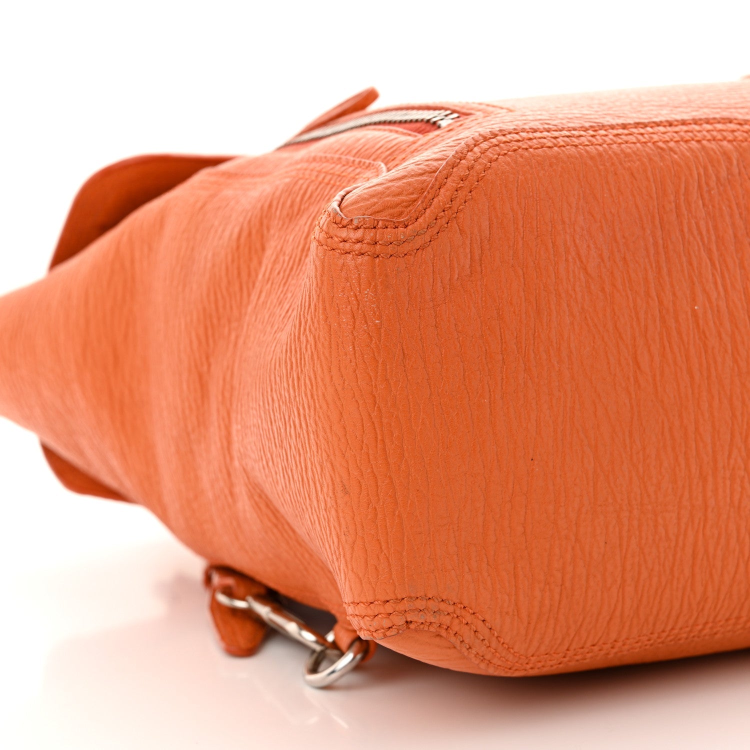 Textured Calfskin Pashli Backpack Orange