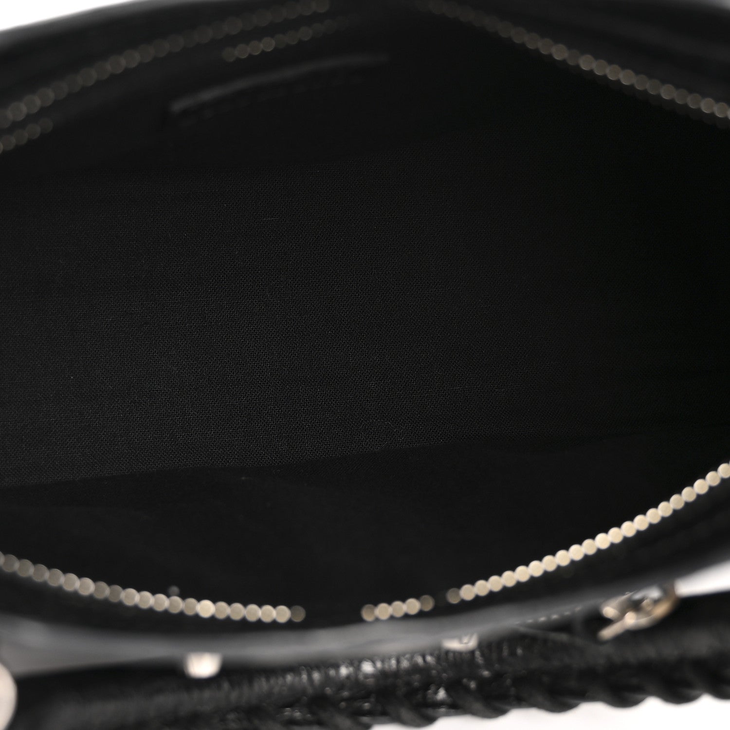 Agneau Classic Silver Hardware Mini City Black