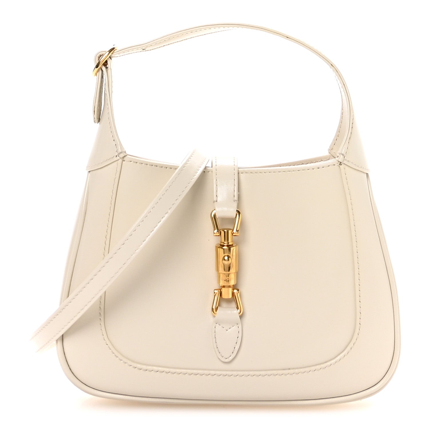 Boarded Dyana Lux Calfskin Mini Jackie 1961 Hobo Mystic White