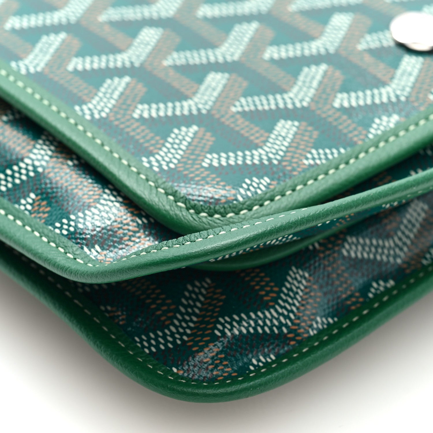 Goyardine Plumet Wallet Clutch Green