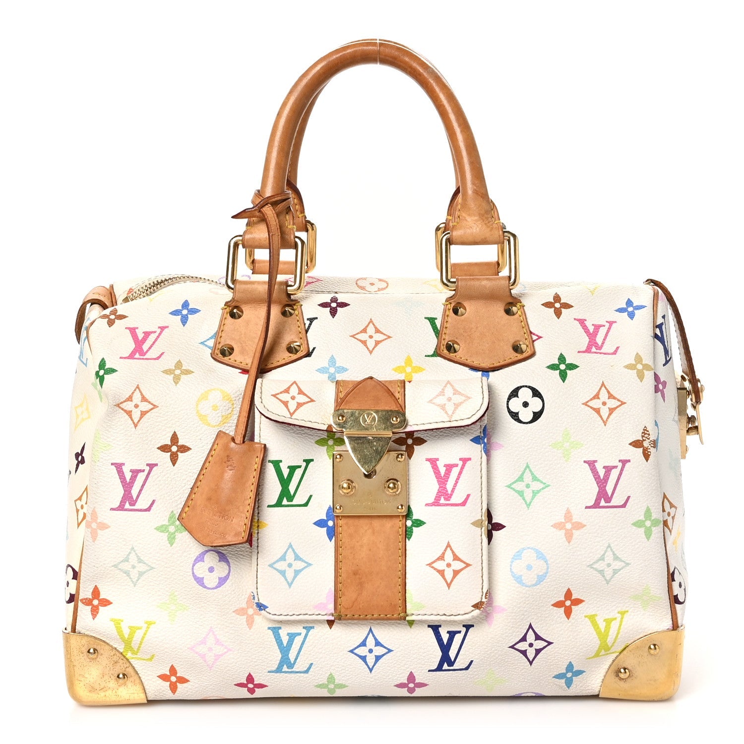 Monogram Multicolor Speedy 30 White