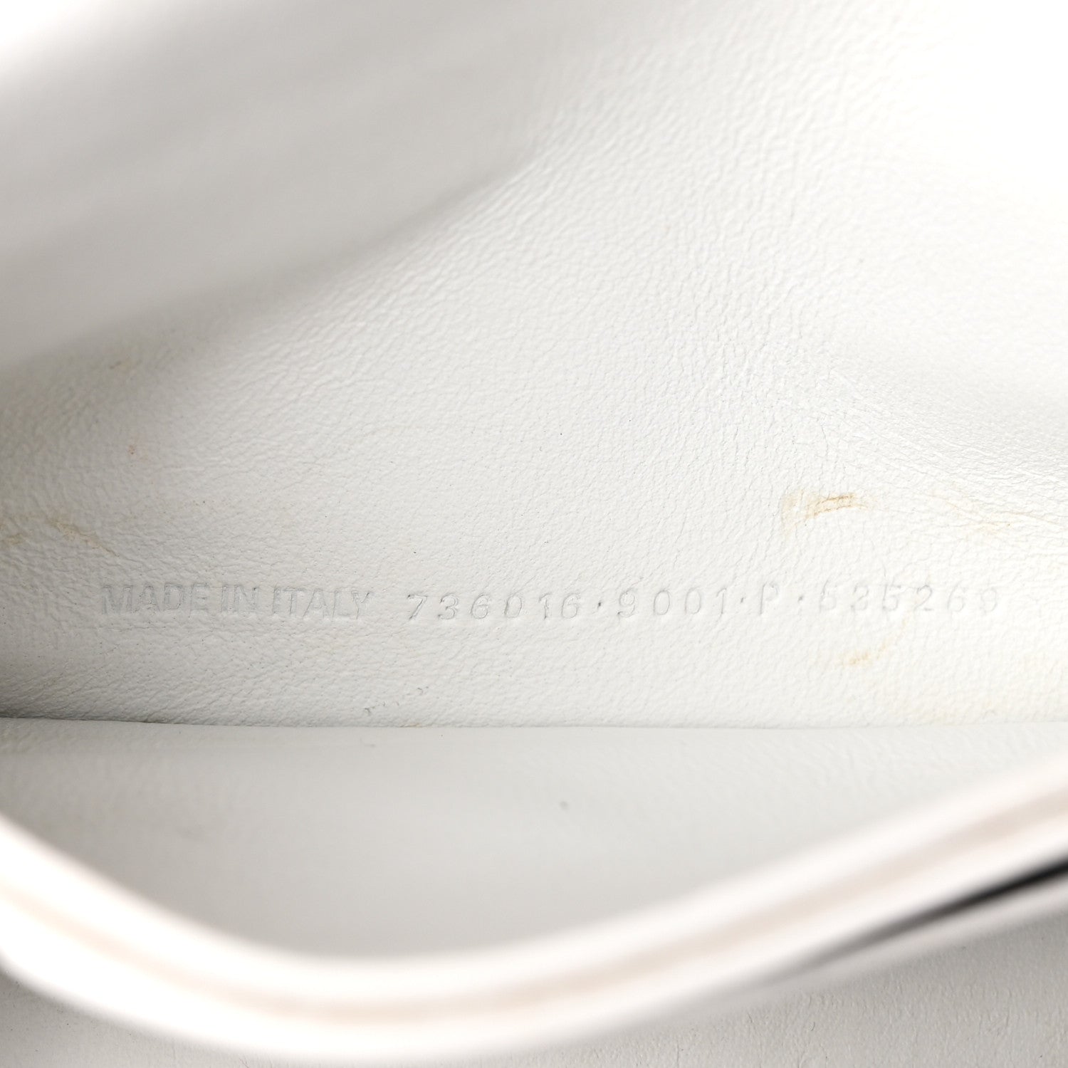 Calfskin Crocodile Small Crush Chain Bag White