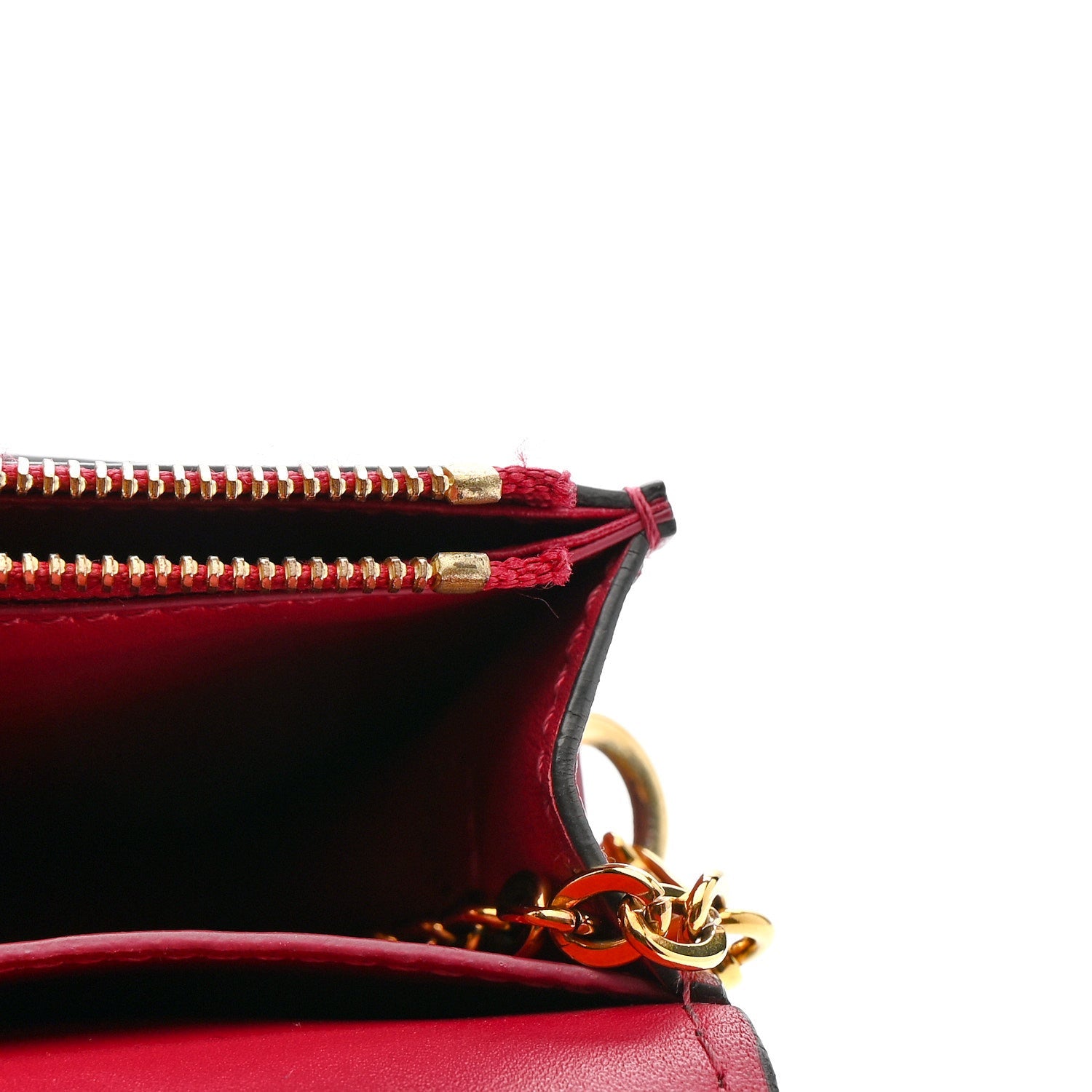 Monogram Flore Chain Wallet Fuchsia