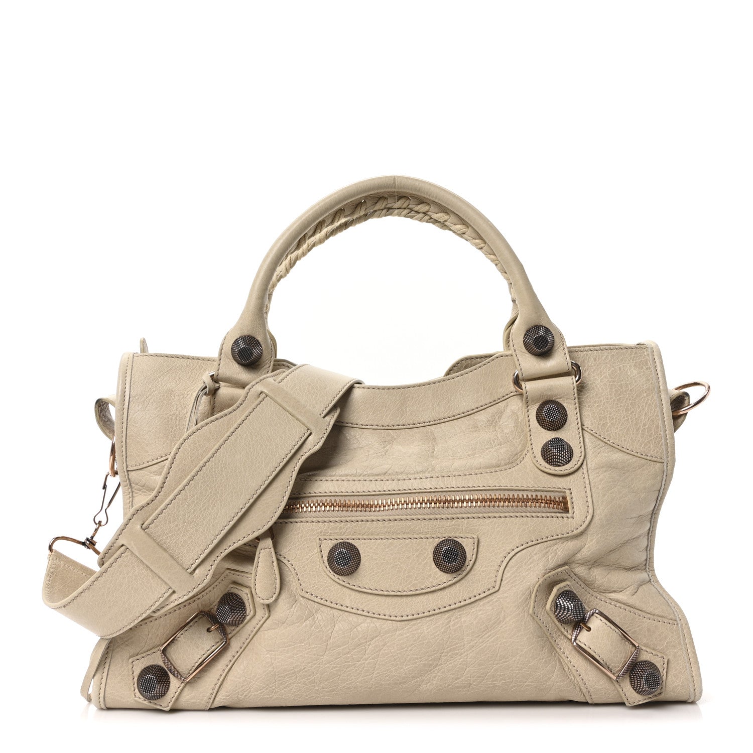 Agneau Giant 21 Rose Gold Hardware City Praline