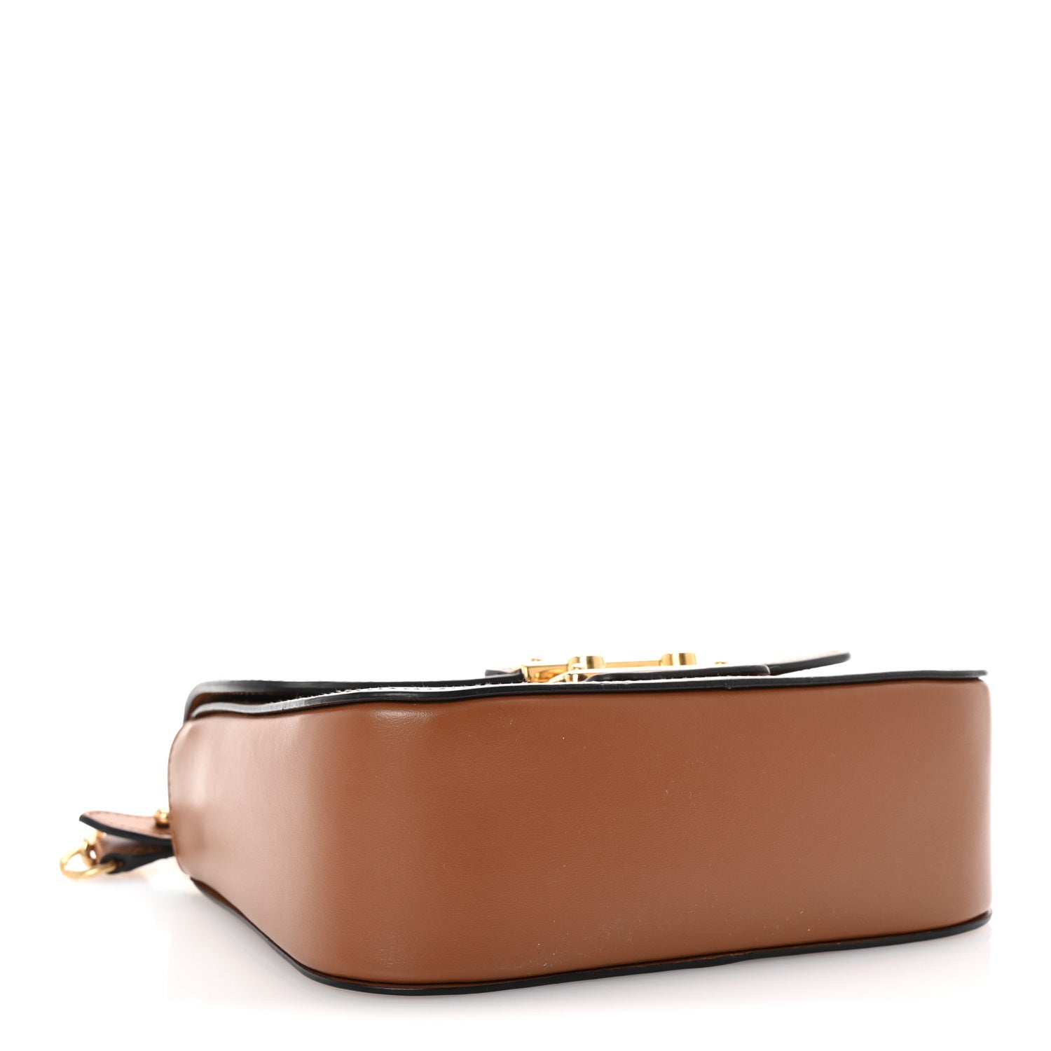 City Calf Lock Shoulder Bag Cognac