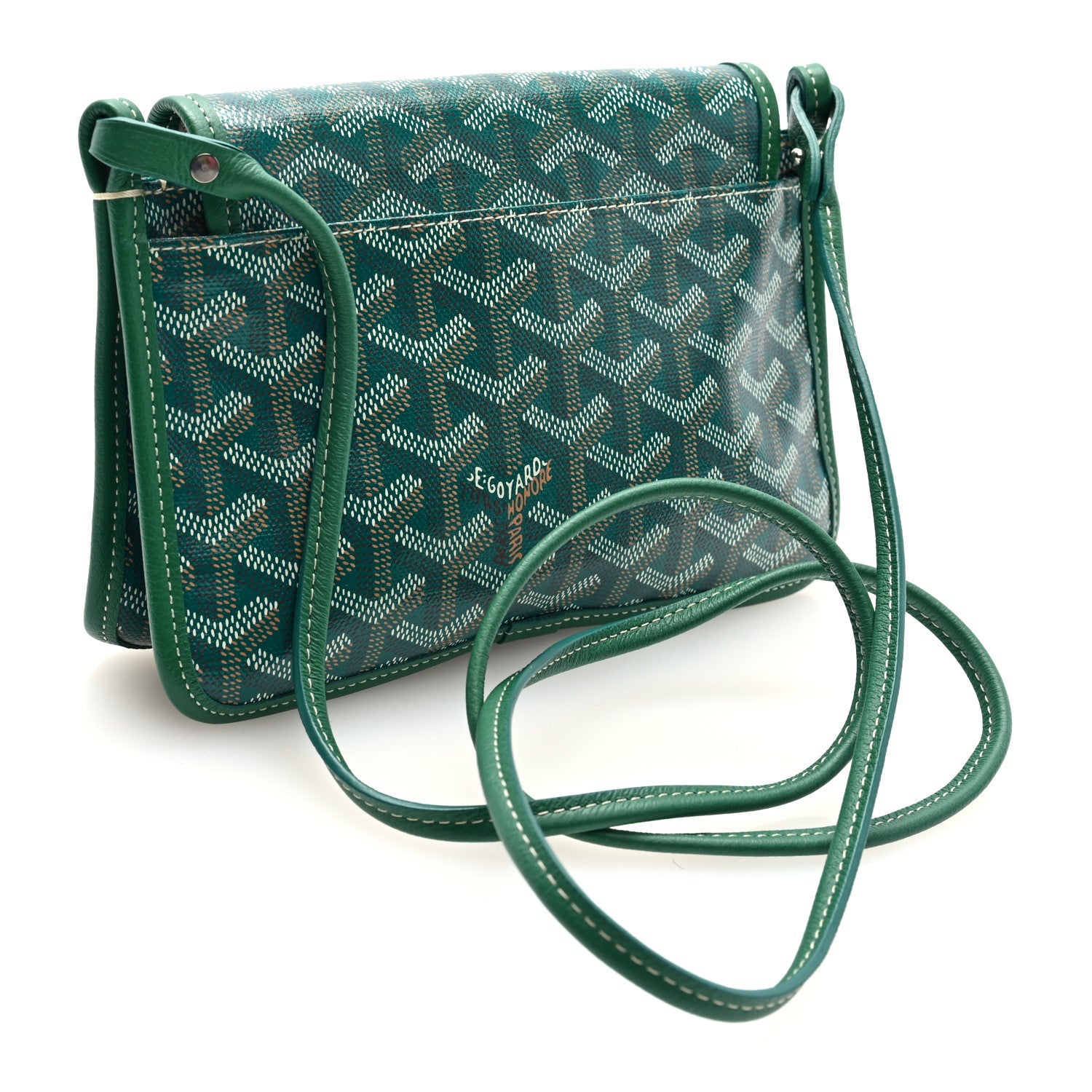 Goyardine Plumet Wallet Clutch Green