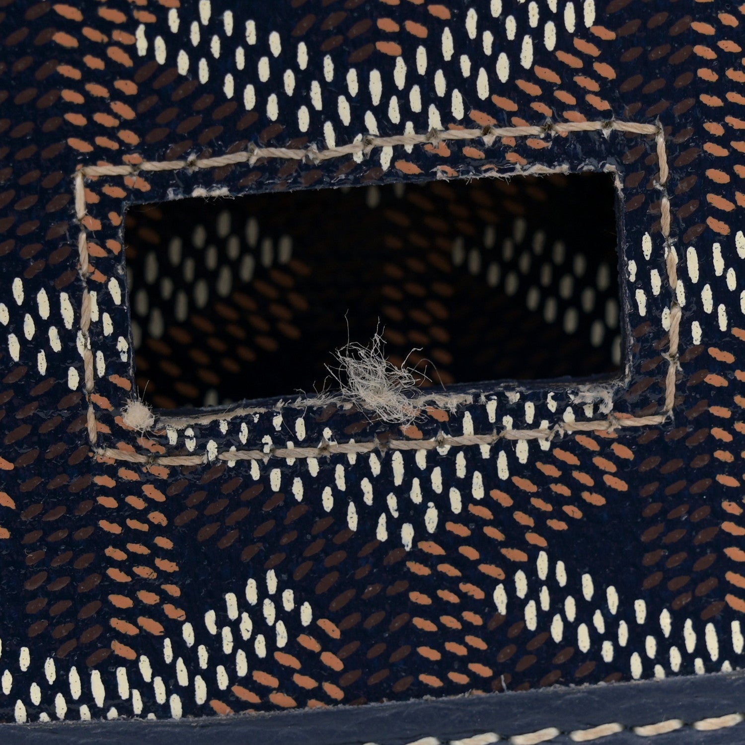 Goyardine Belvedere II PM Messenger Bag Navy