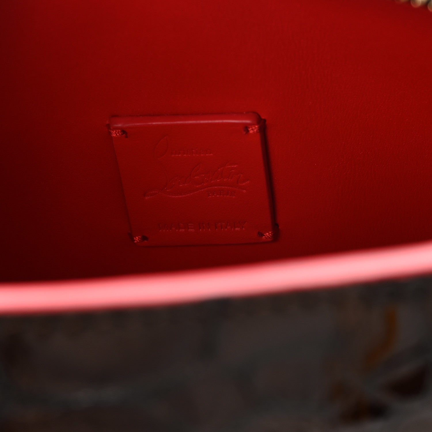 Calfskin Crocodile Embossed Pony Hair Leopard Print Eloise Top Handle Bag Brown