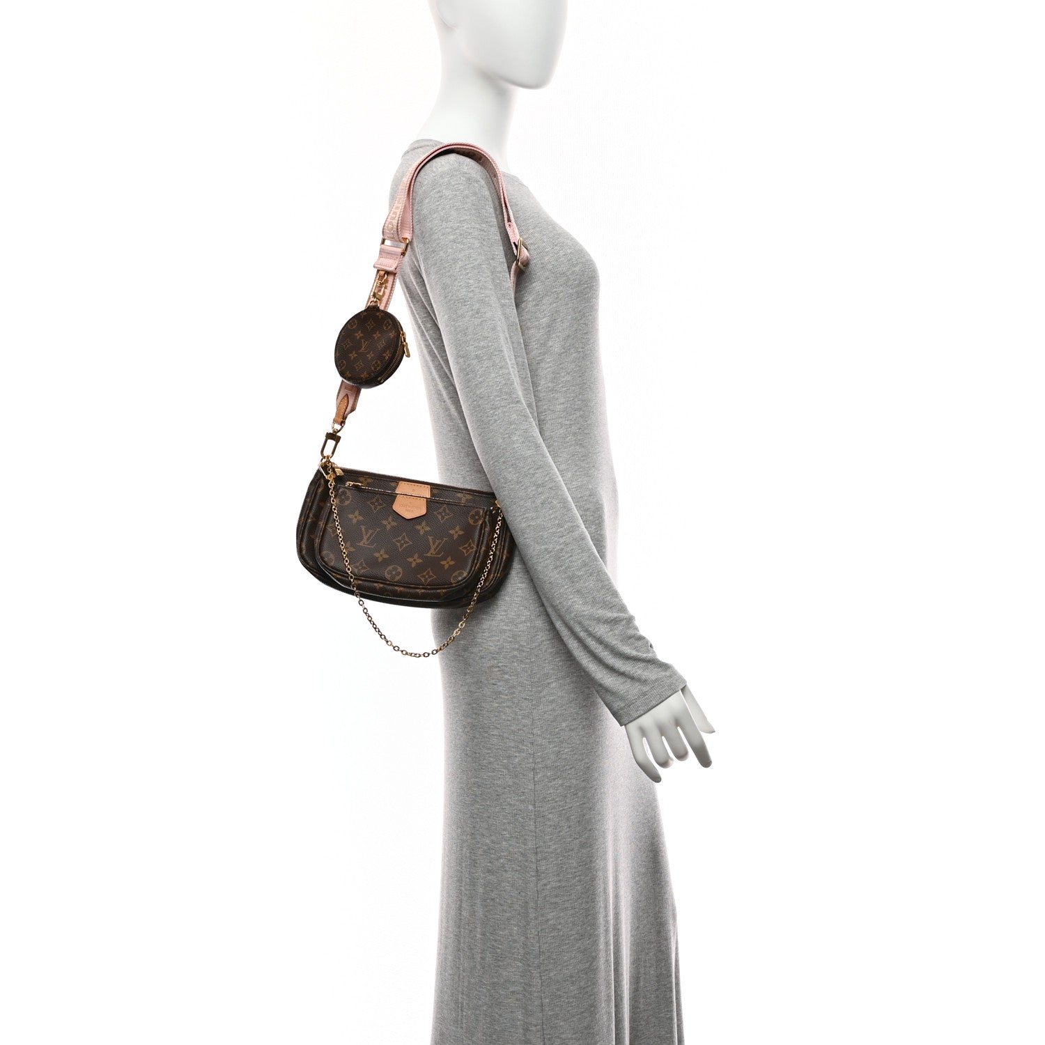 Monogram Multi Pochette Accessories Rose Clair