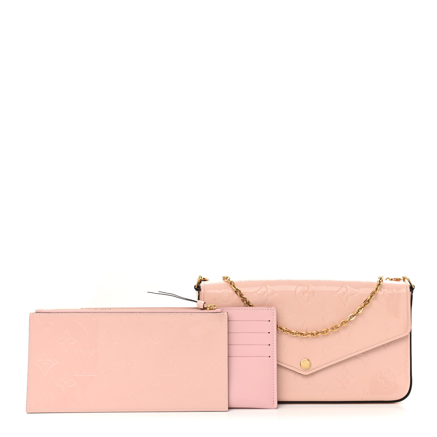 Vernis Pochette Felicie Chain Wallet Rose Ballerine