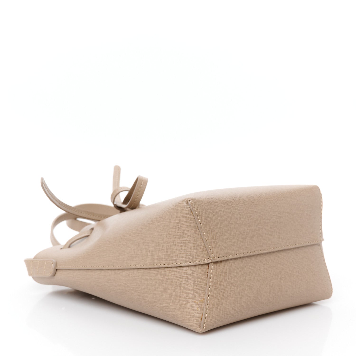 Saffiano Mini Mini Bucket Bag Beige