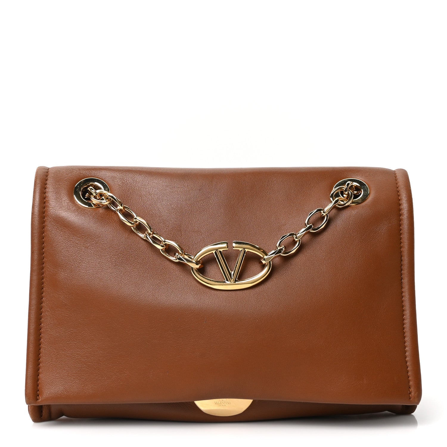Nappa Vlogo Chain Bag Tobacco