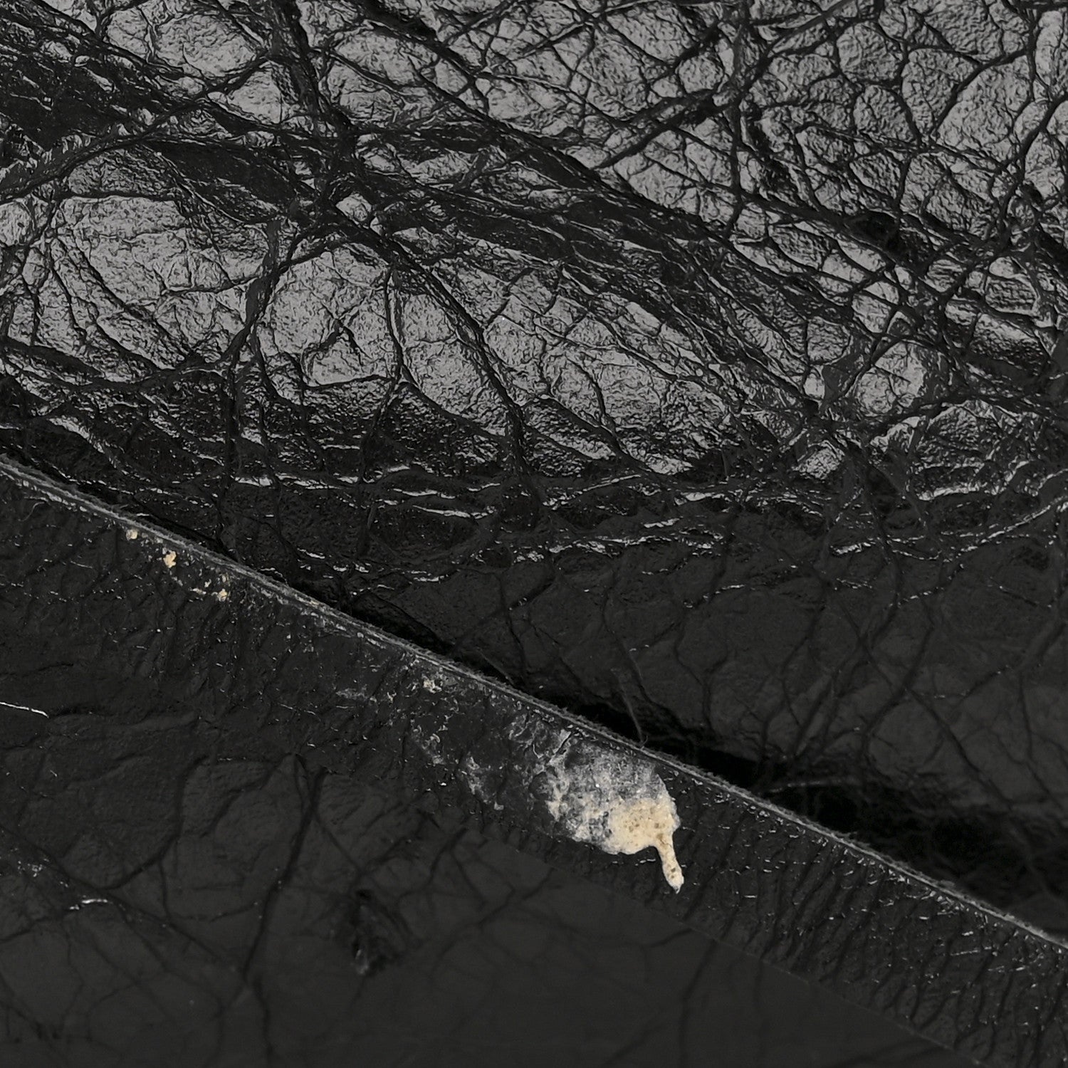 Agneau Classic Silver Hardware Mini City Black