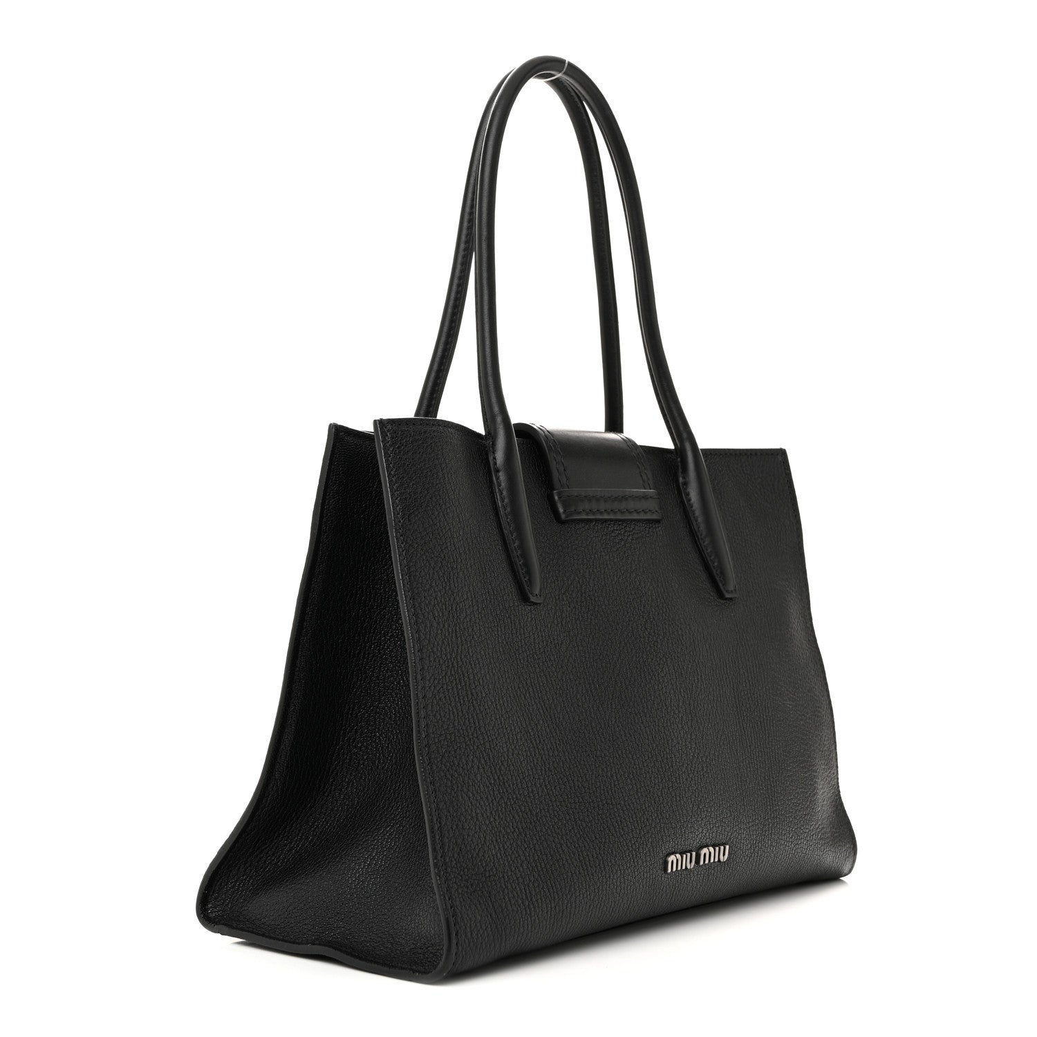 Goatskin Madras Soft Calf Crystal Embellished Tote Black