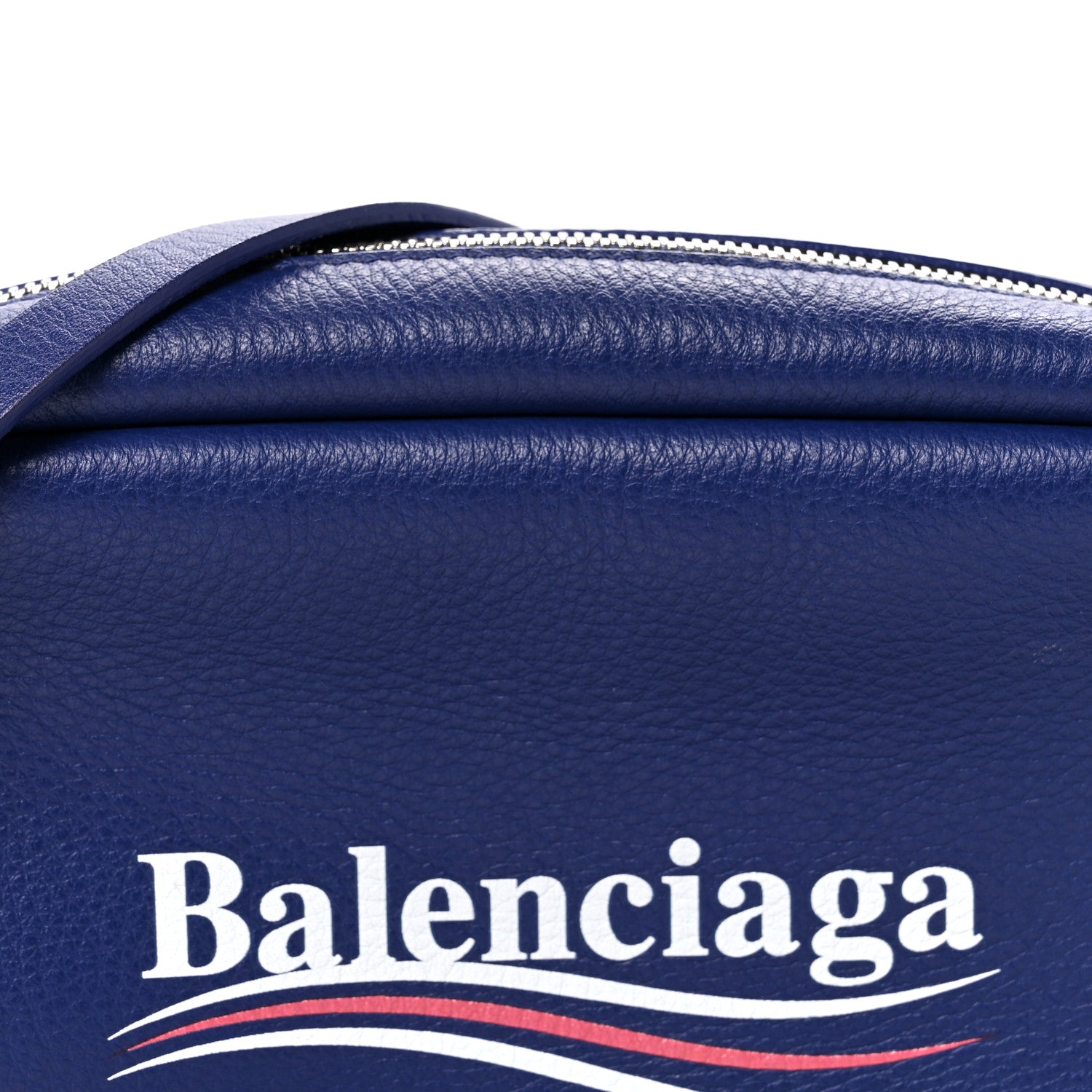 Calfskin Political Campaign Logo S Everyday Camera Bag Bleu