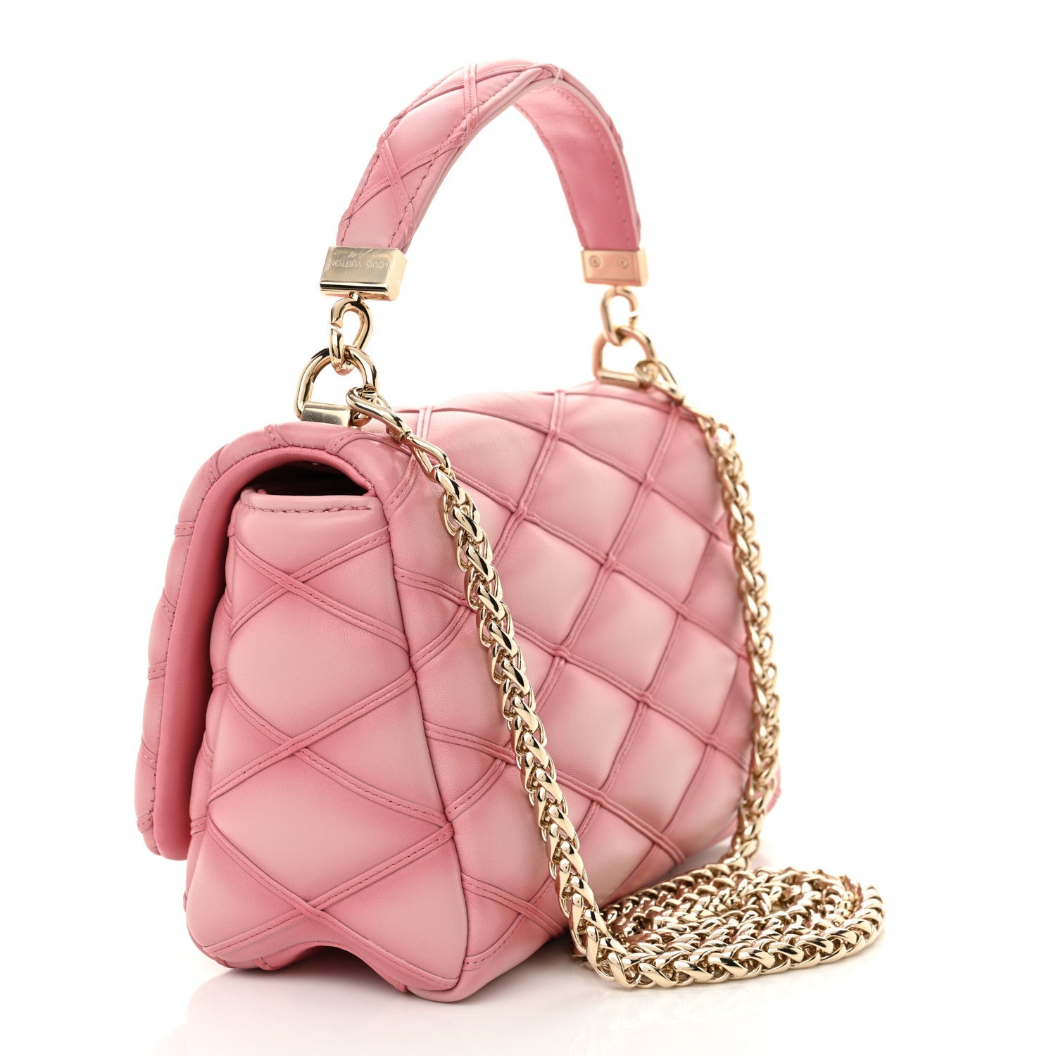 Lambskin Malletage Top Handle GO-14 MM Raspberry