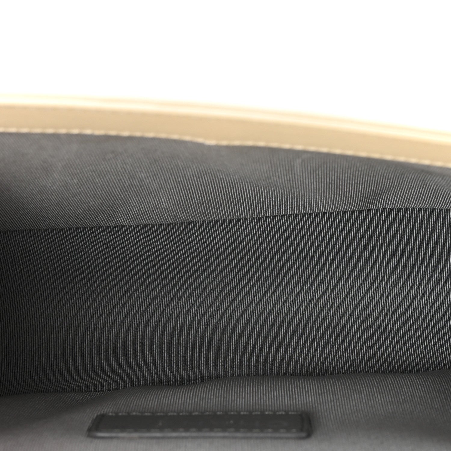 Lambskin Chevron Quilted Medium Boy Flap Ivory