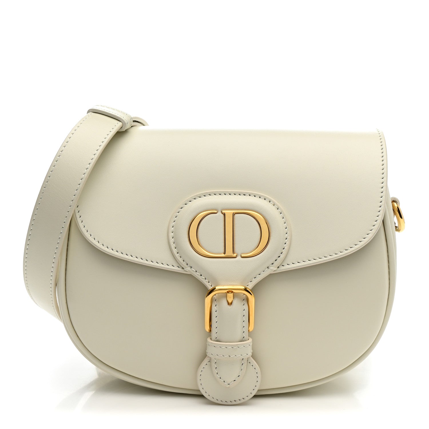 Box Calfskin Small Bobby Bag White