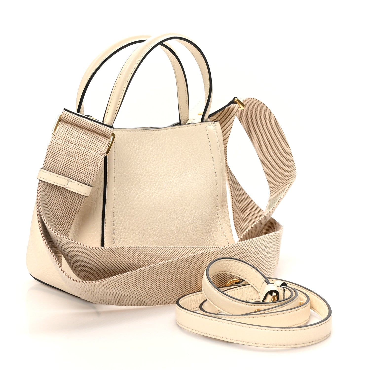 Soft Grainy Calfskin Alltime Small Handbag Ivory