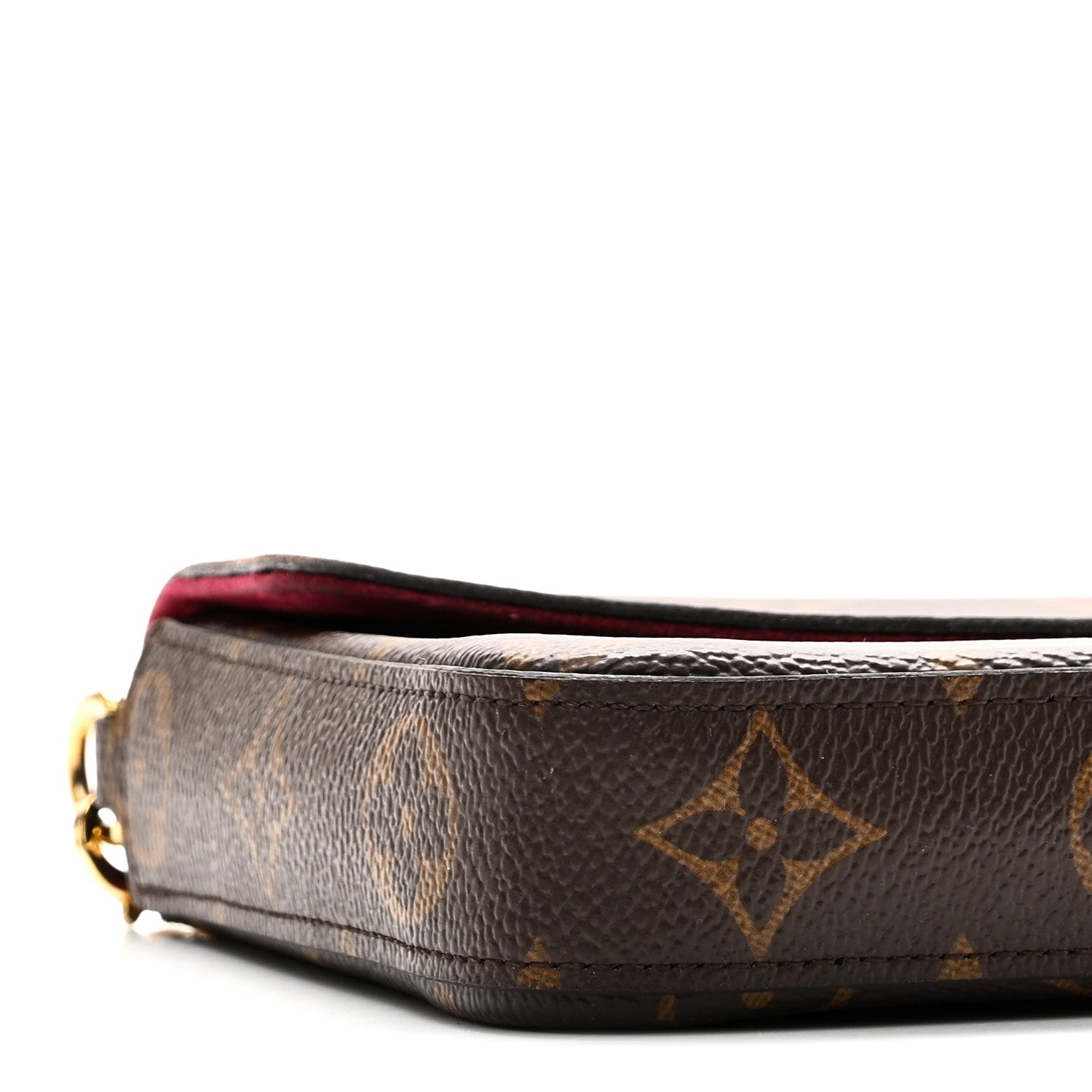 Monogram Pochette Felicie Chain Wallet Fuchsia