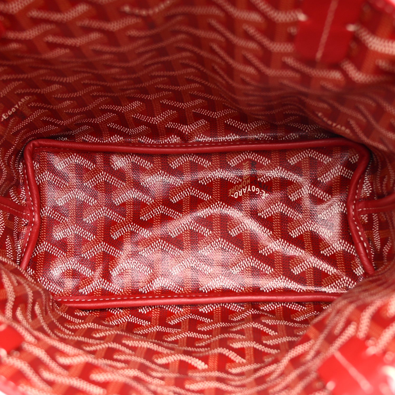 Goyardine Reversible Mini Anjou Red