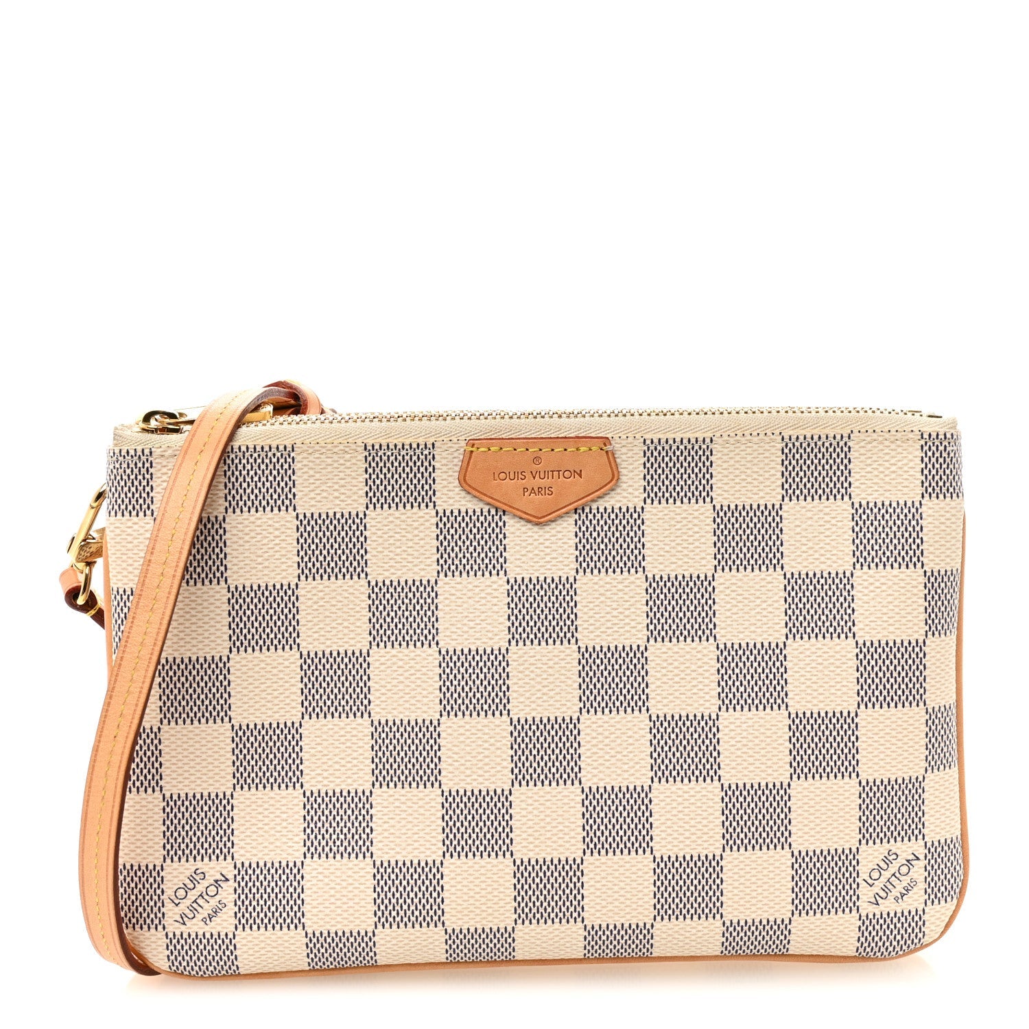 Damier Azur Double Zip Pochette