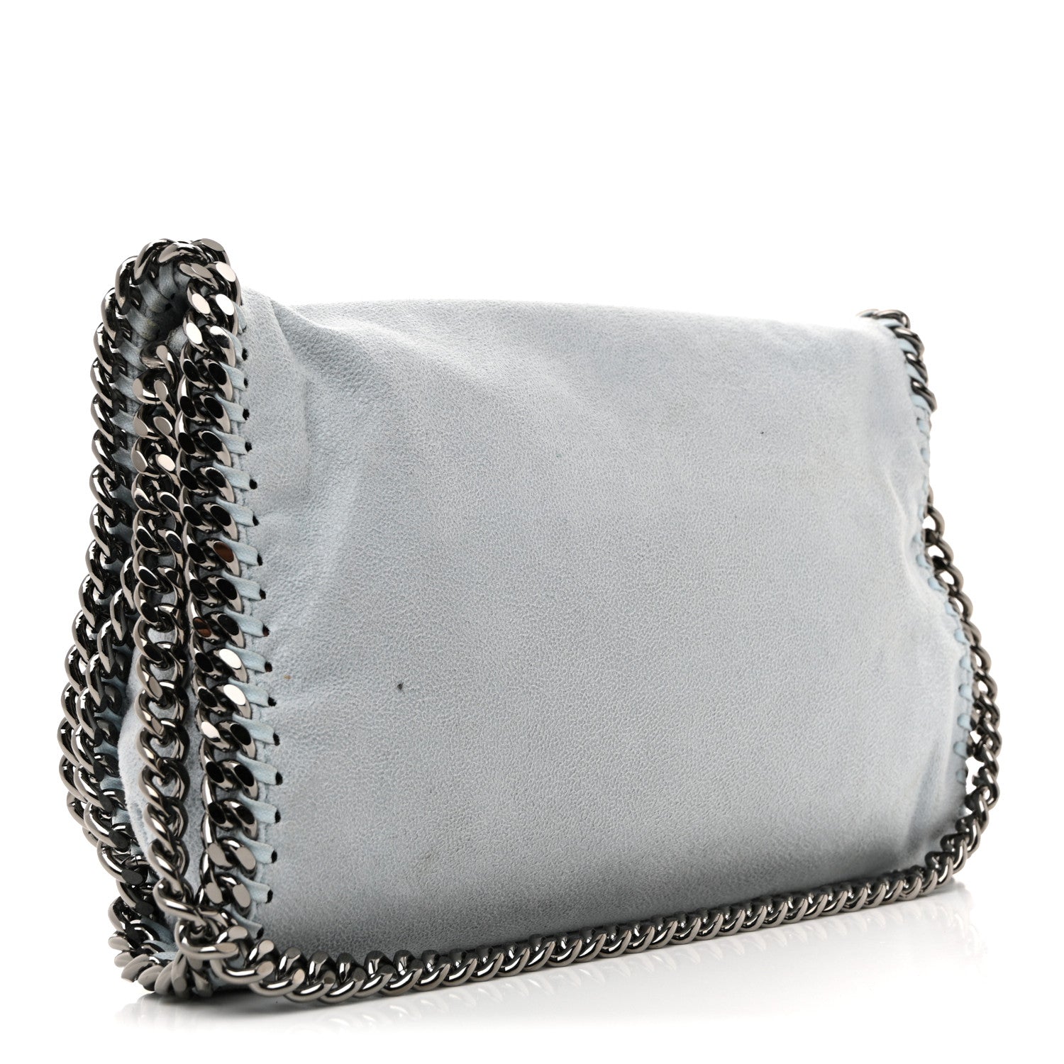 Shaggy Deer Falabella Crossbody Clutch Ice Blue