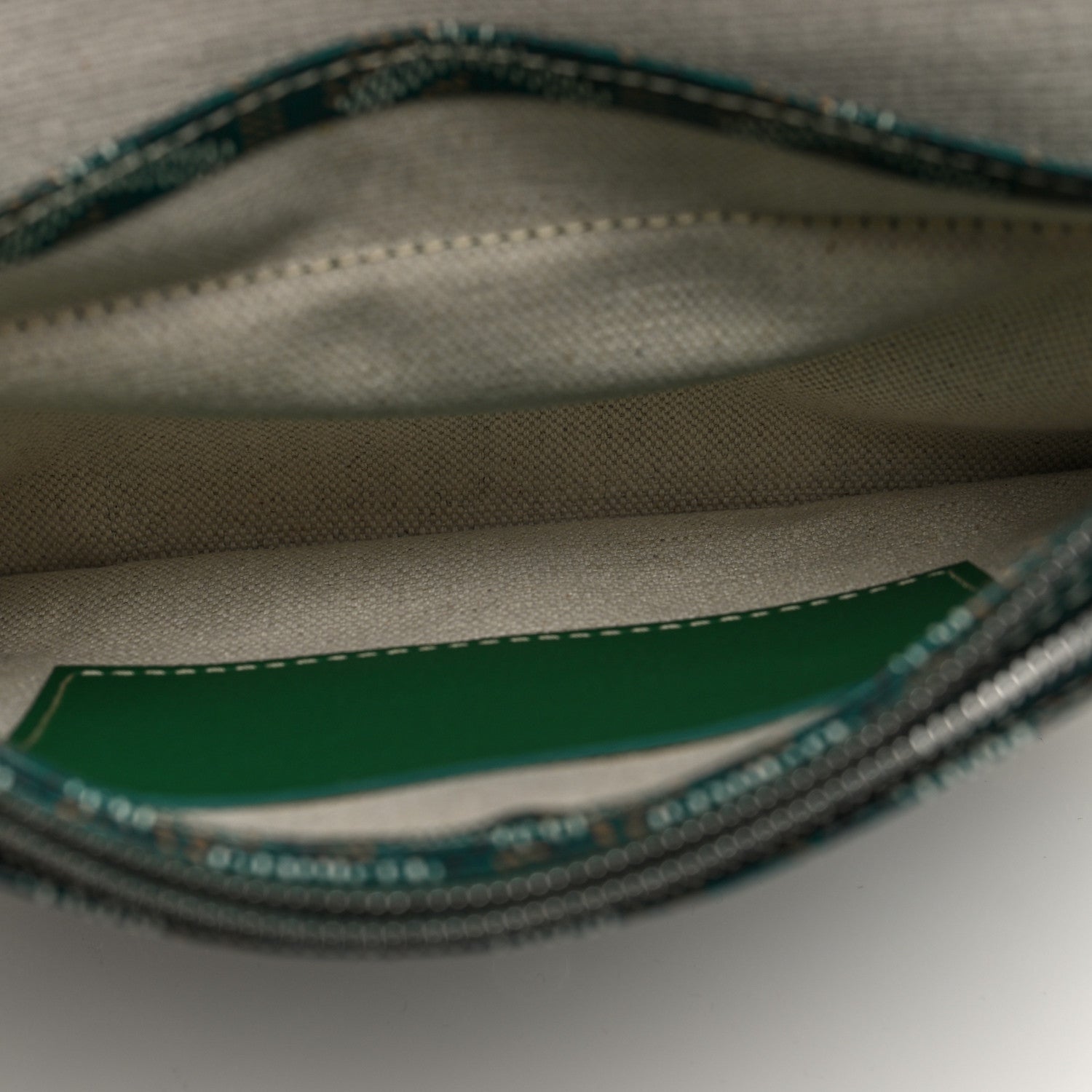 Goyardine Plumet Wallet Clutch Green