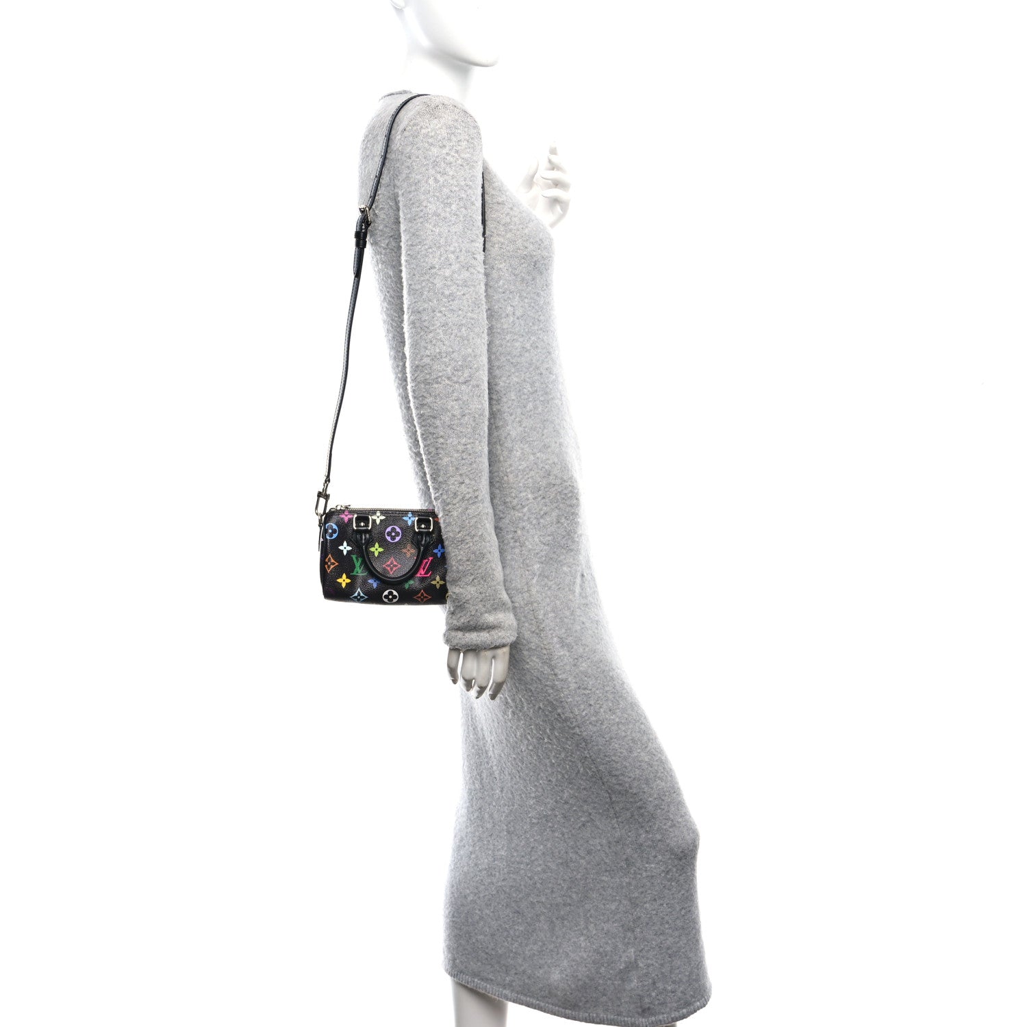 LV X TM Monogram Multicolor Nano Speedy Black