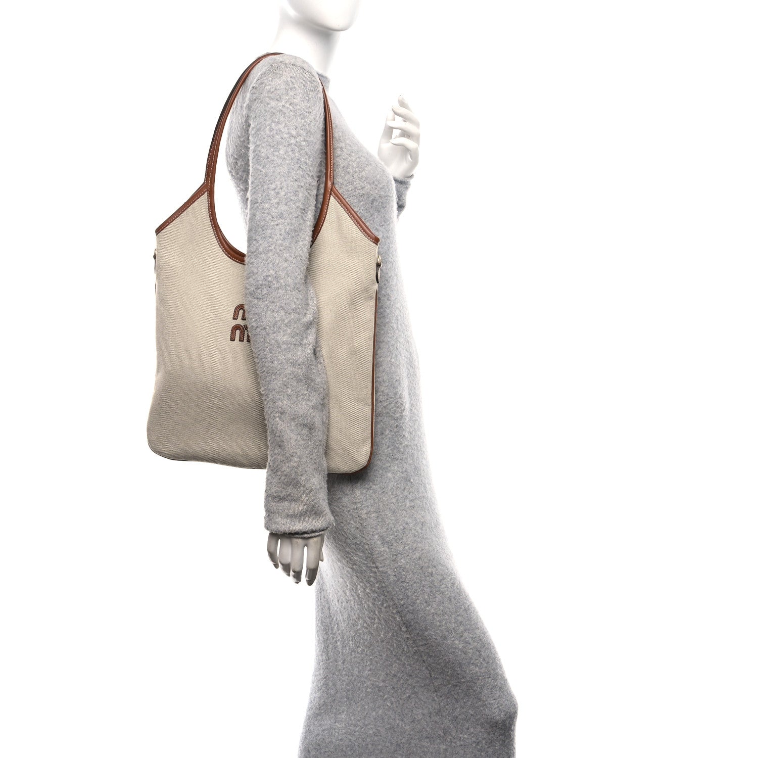 Canvas Ivy Bag Beige Brown