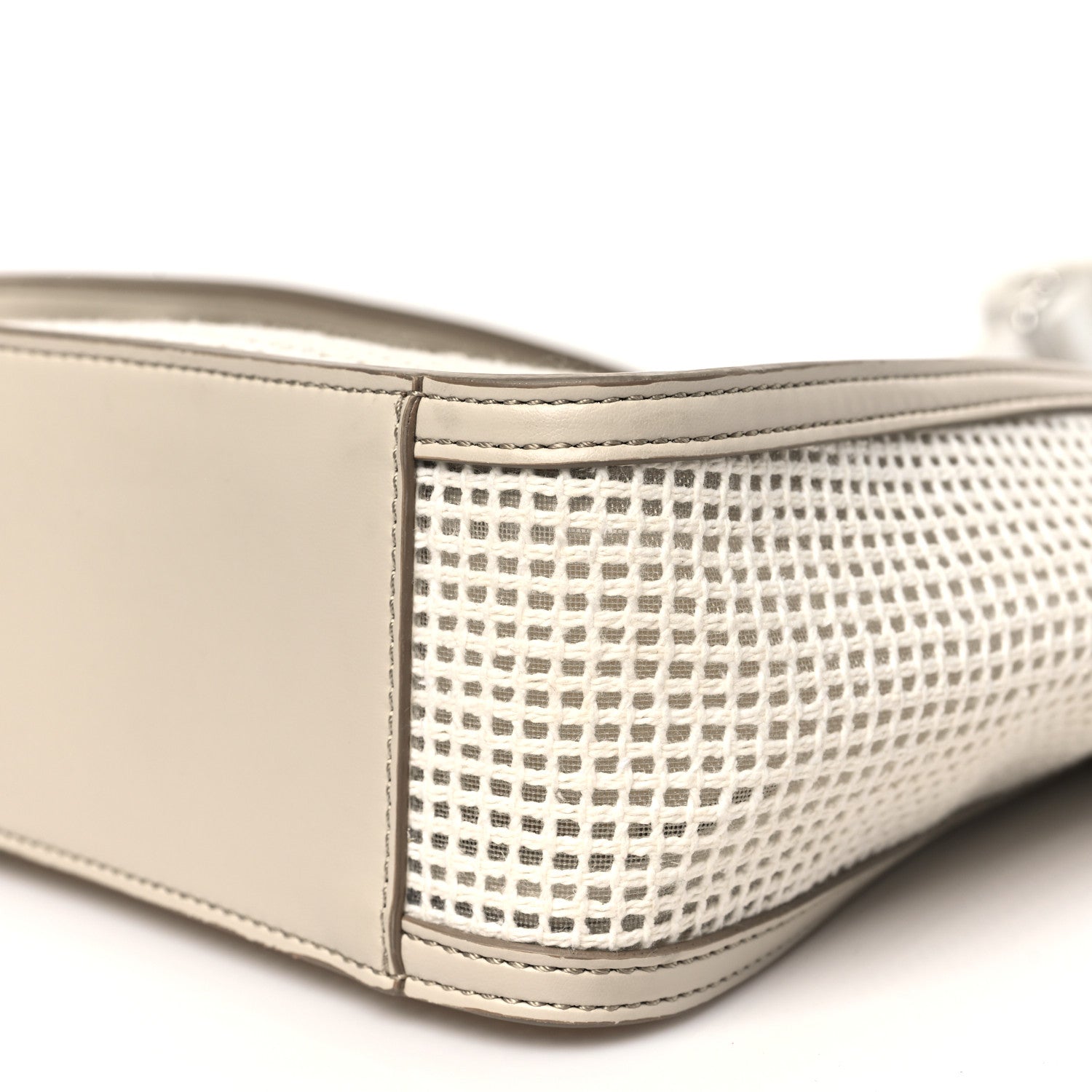 Eco Mesh Logo Mini Crossbody Ivory White