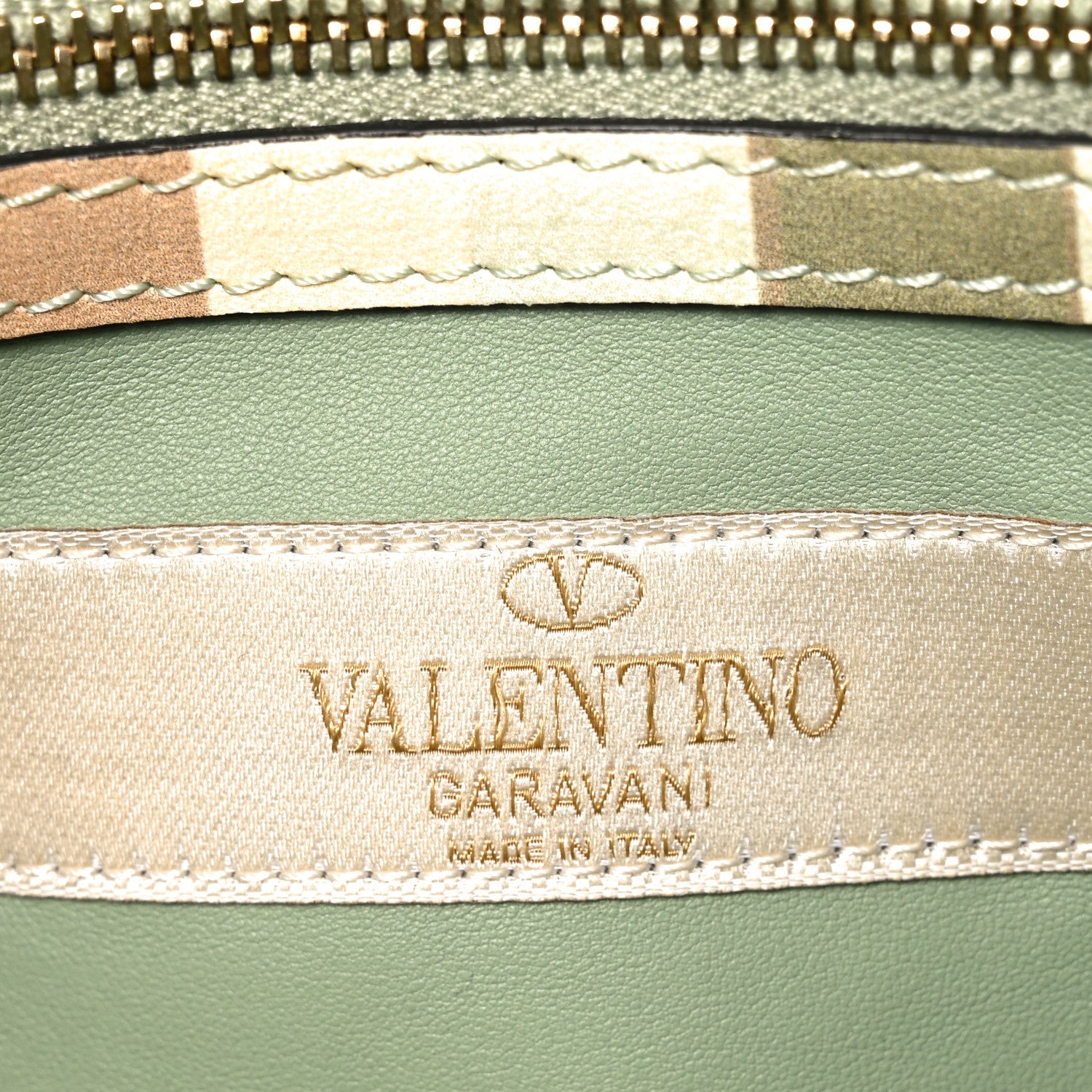 Vitello Native Couture 1975 Small Rockstud Double Handle Tote Multicolor