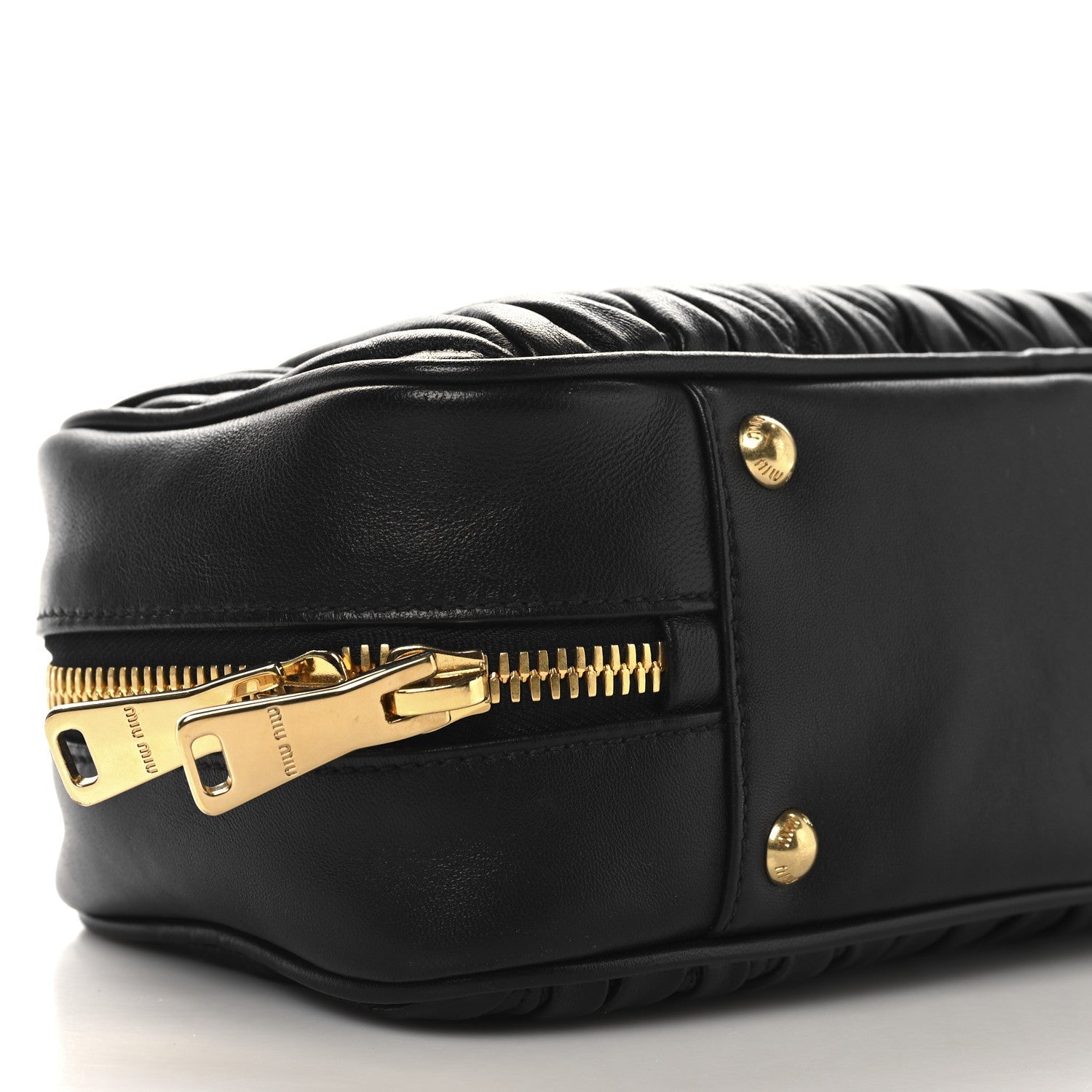 Nappa Matelasse Large Arcadie Top Handle Bag Black