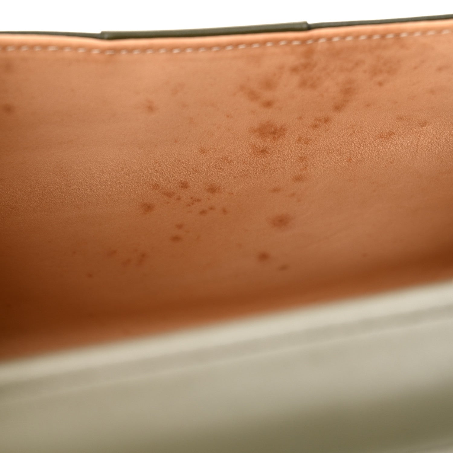 Box Calfskin Mini Brillant Satchel Olive