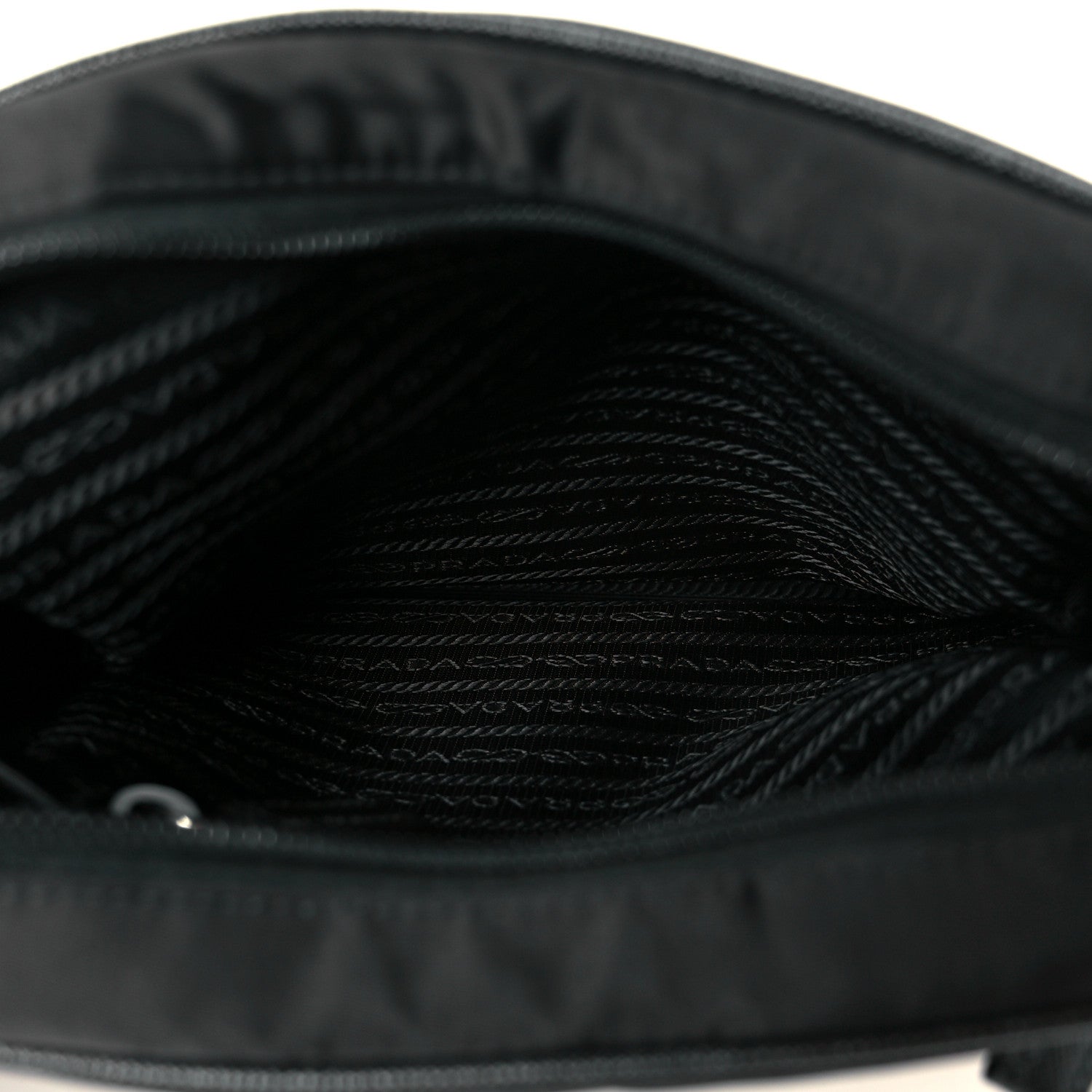 Re-Nylon Saffiano Pocket Messenger Black