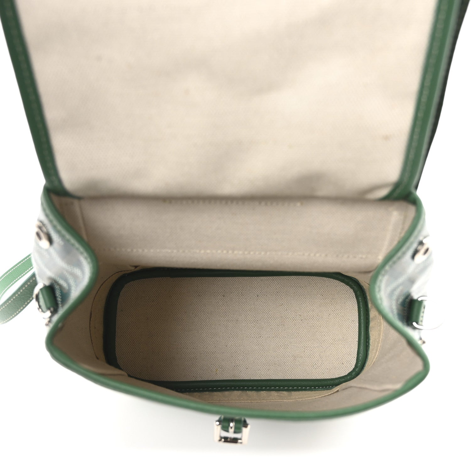 Goyardine Calfskin Mini Alpin Backpack Green