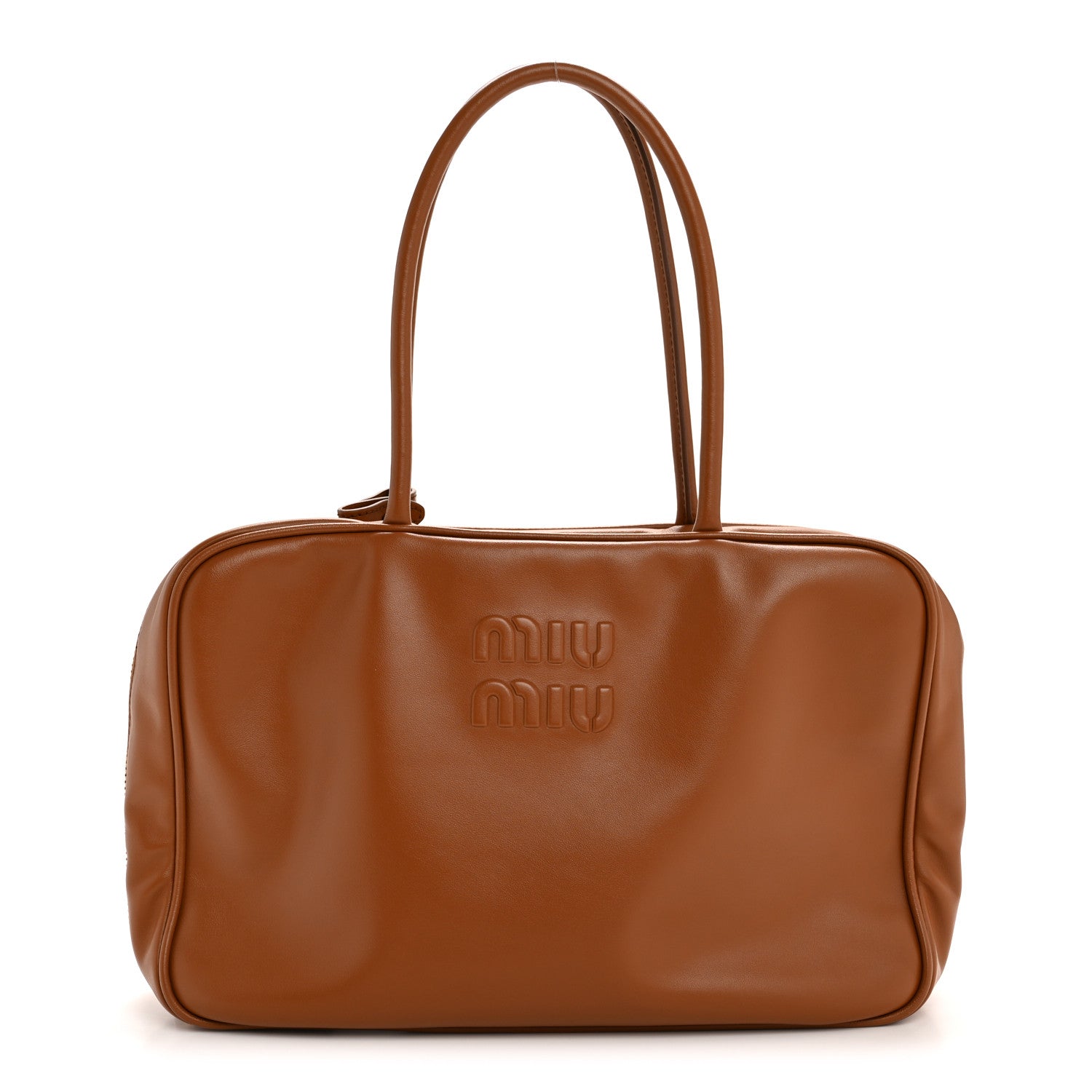 Soft Calf Softy Large Beau Top Handle Bag Cognac